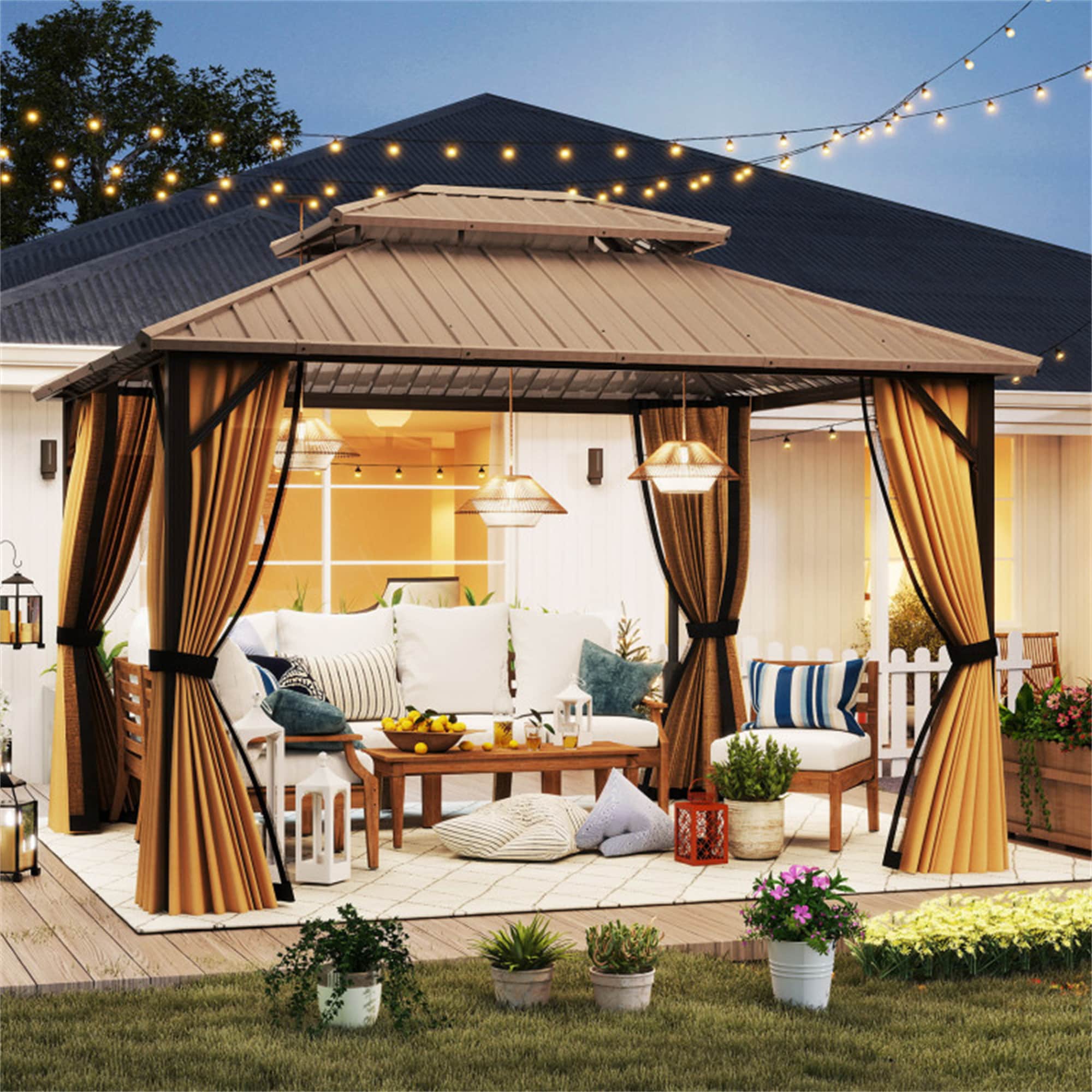 BABOOM BOM-0S00036-OR Wood-Resin-Gazebos - View #3