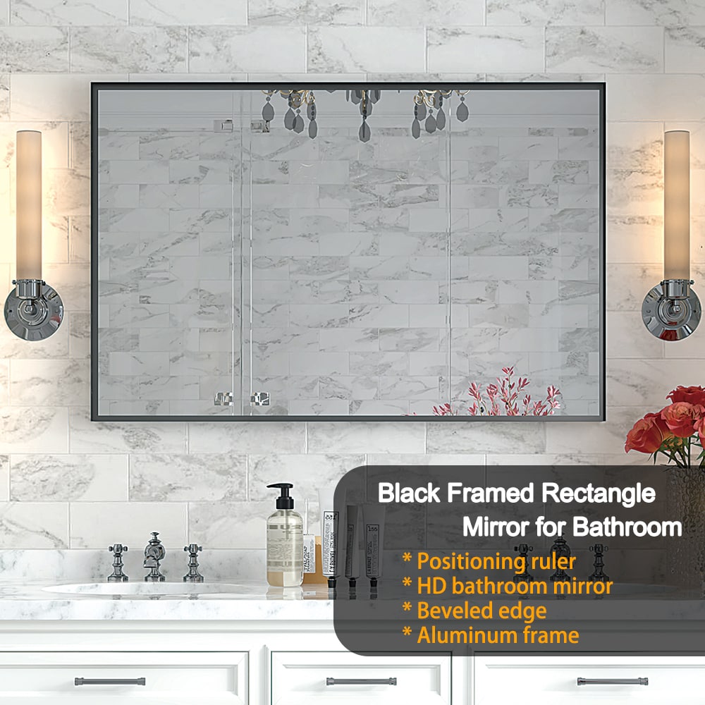 Forclover WBSGOEMR3232 Framed-Bath-Mirrors - View #8