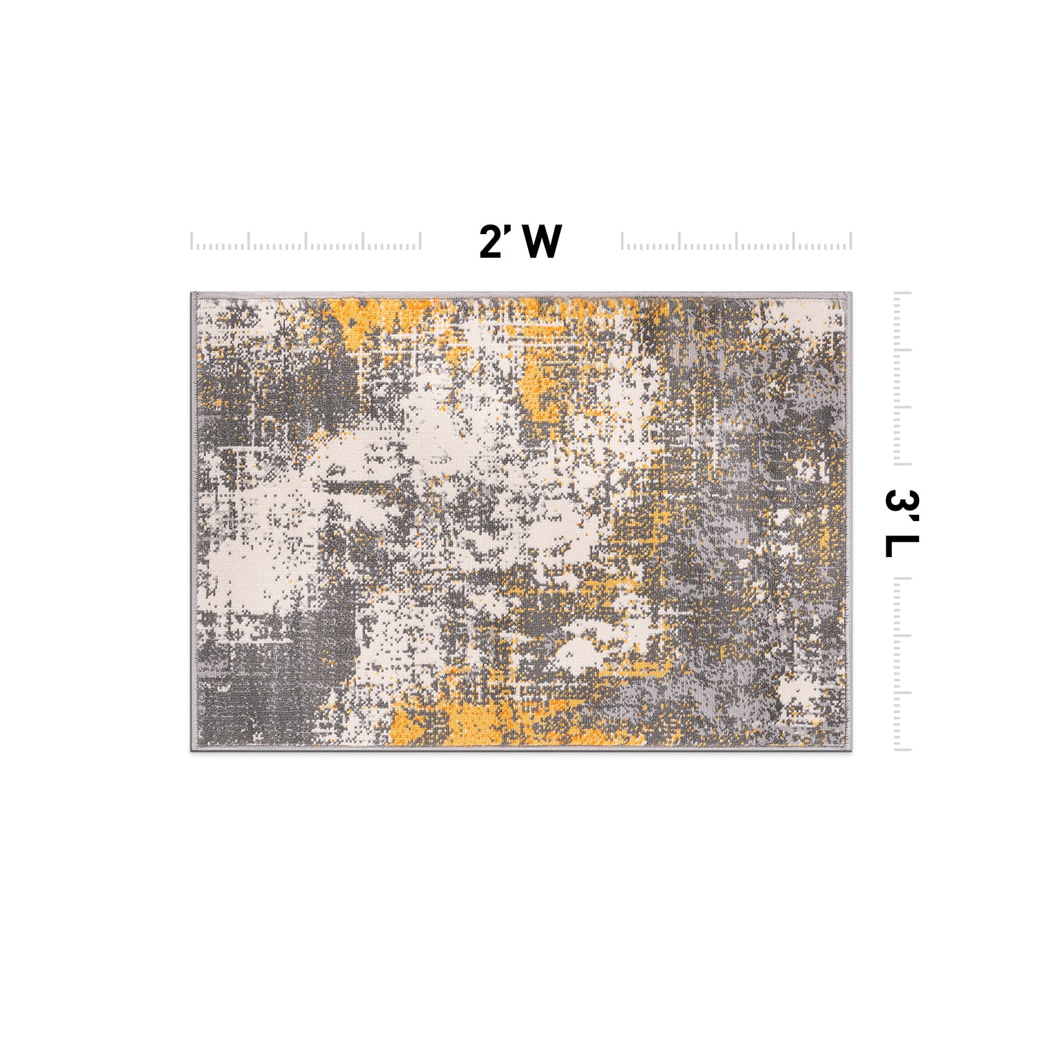 World Rug Gallery 4051YELLOW2X3 rugs - View #2