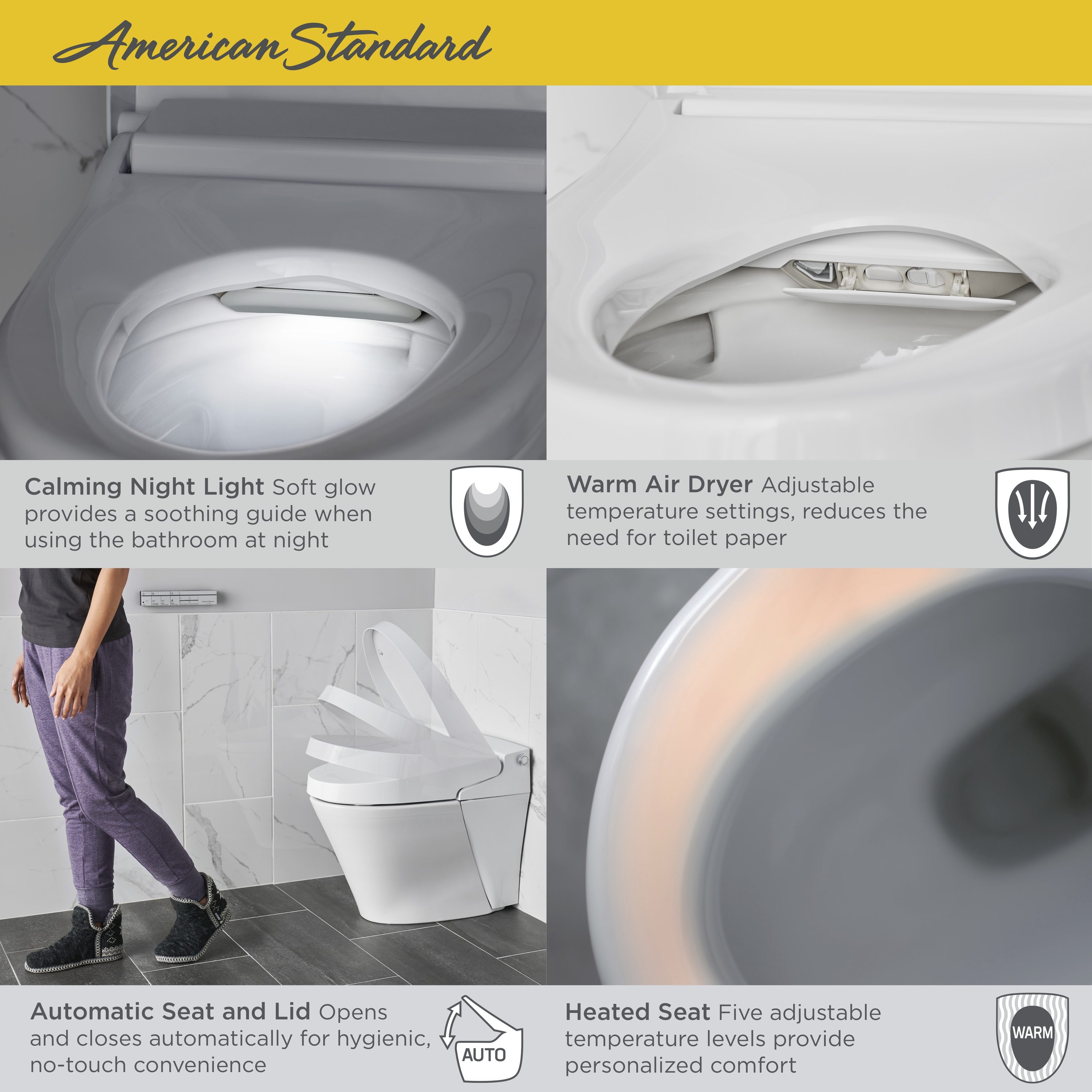 American Standard 8017A60GRC-291 Bidet-Toilet-Seats - View #10