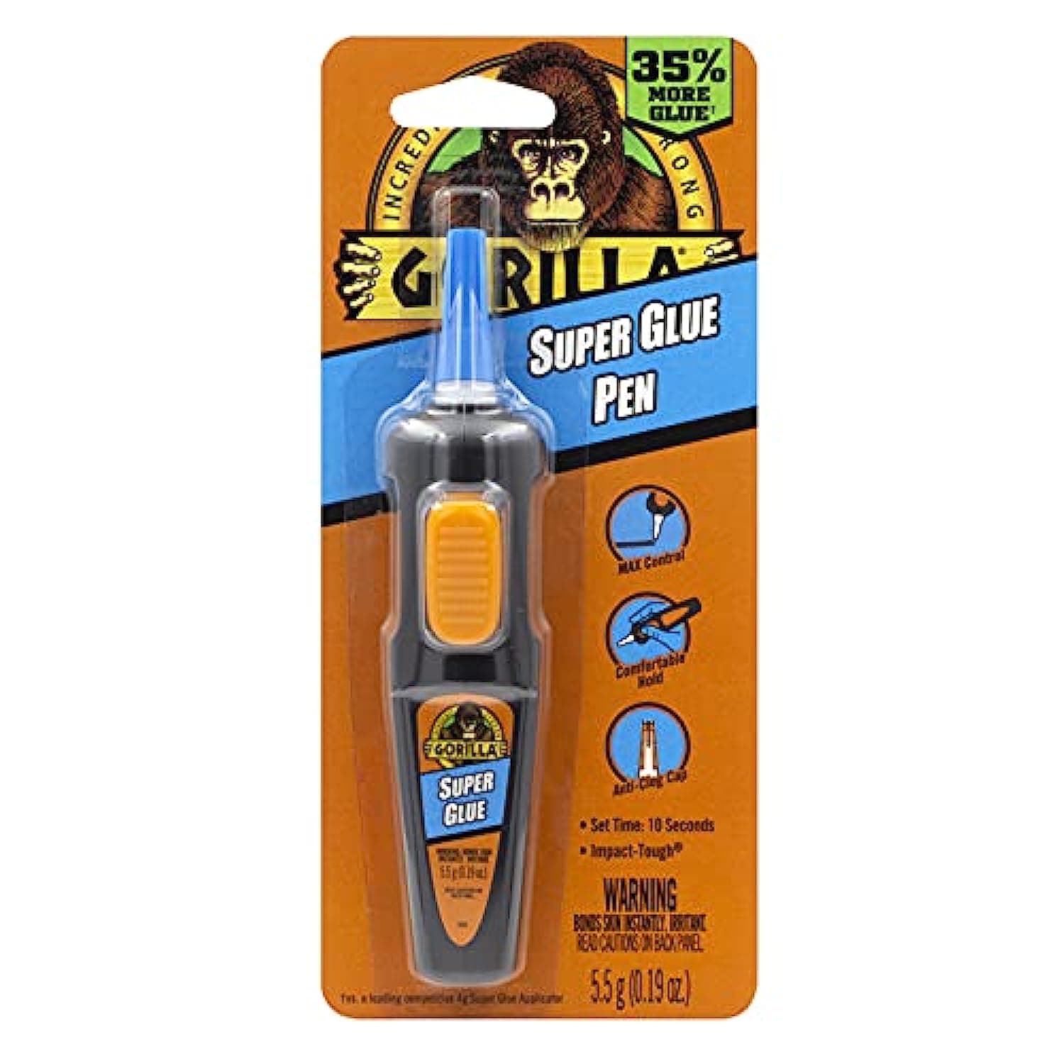 Gorilla High Strength Super Glue Pen 5.5 gm - Case of: 6;6 #104408-9171-FC23