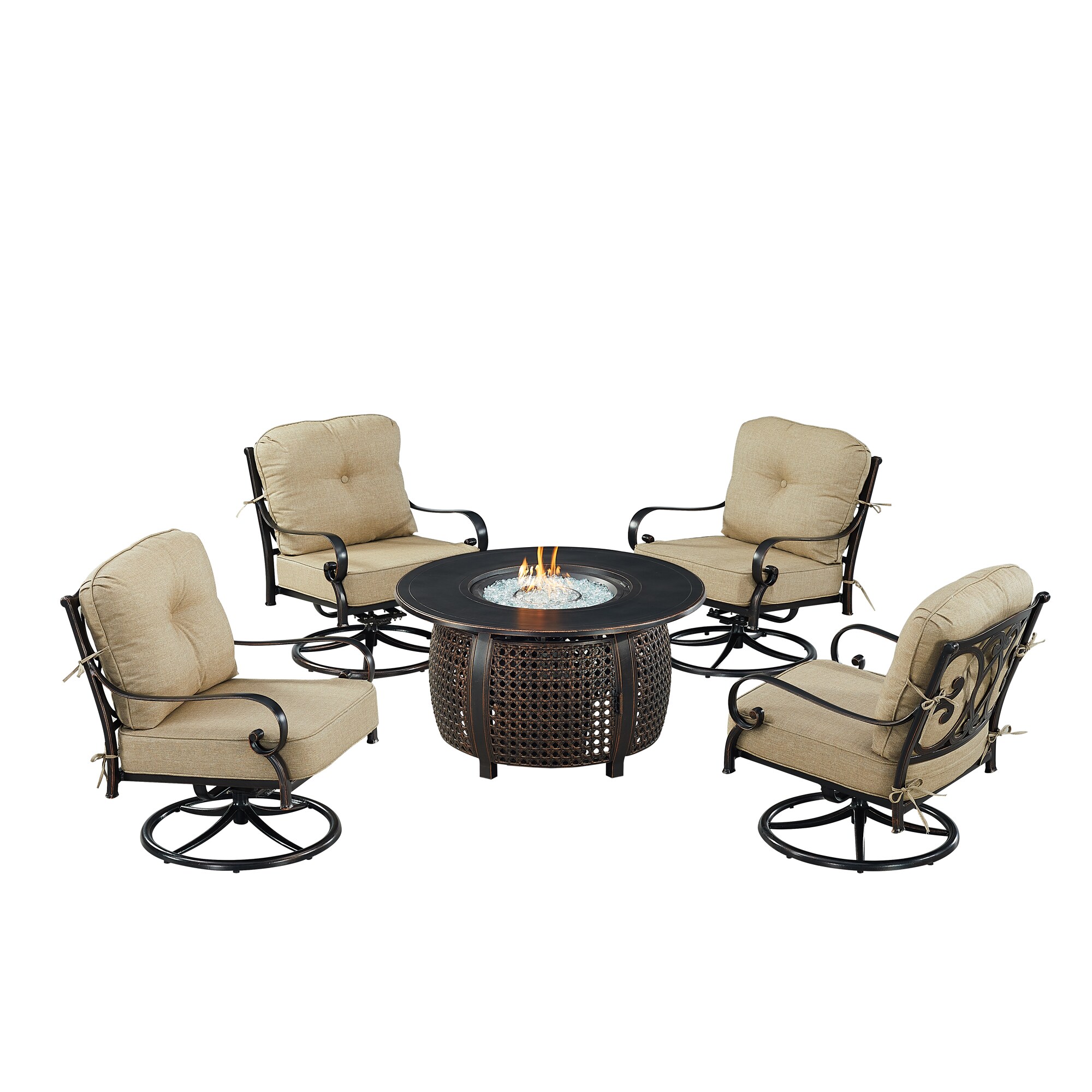 Oakland Living POPPY4CHCLIFFTNCUIBA Patio-Conversation-Sets - View #2