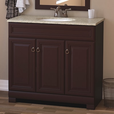 Java Single Sink Bathroom Vanity, Brinkhill 36 In Vanity Cabinet