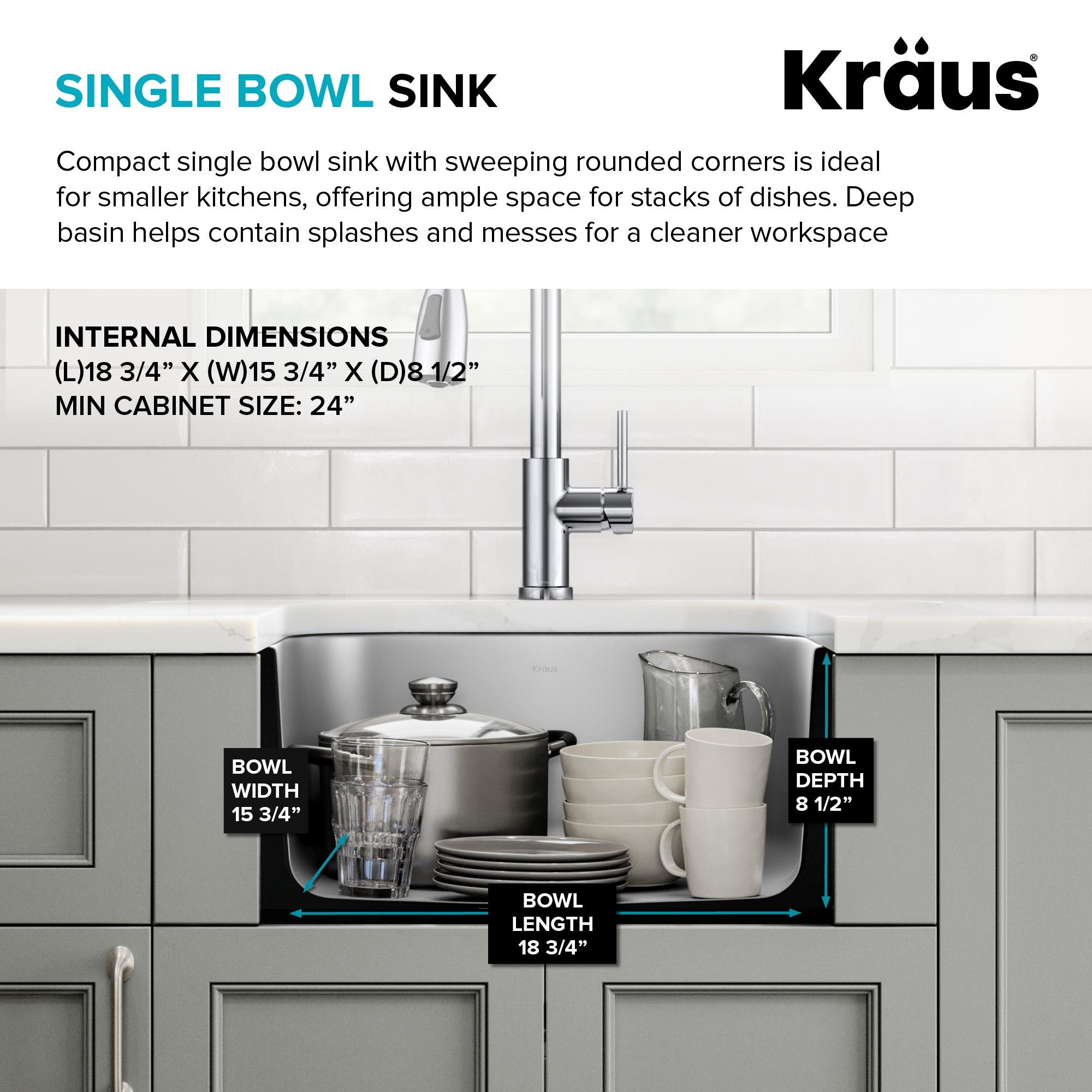 Kraus KBU11 Kitchen-Sinks - View #6