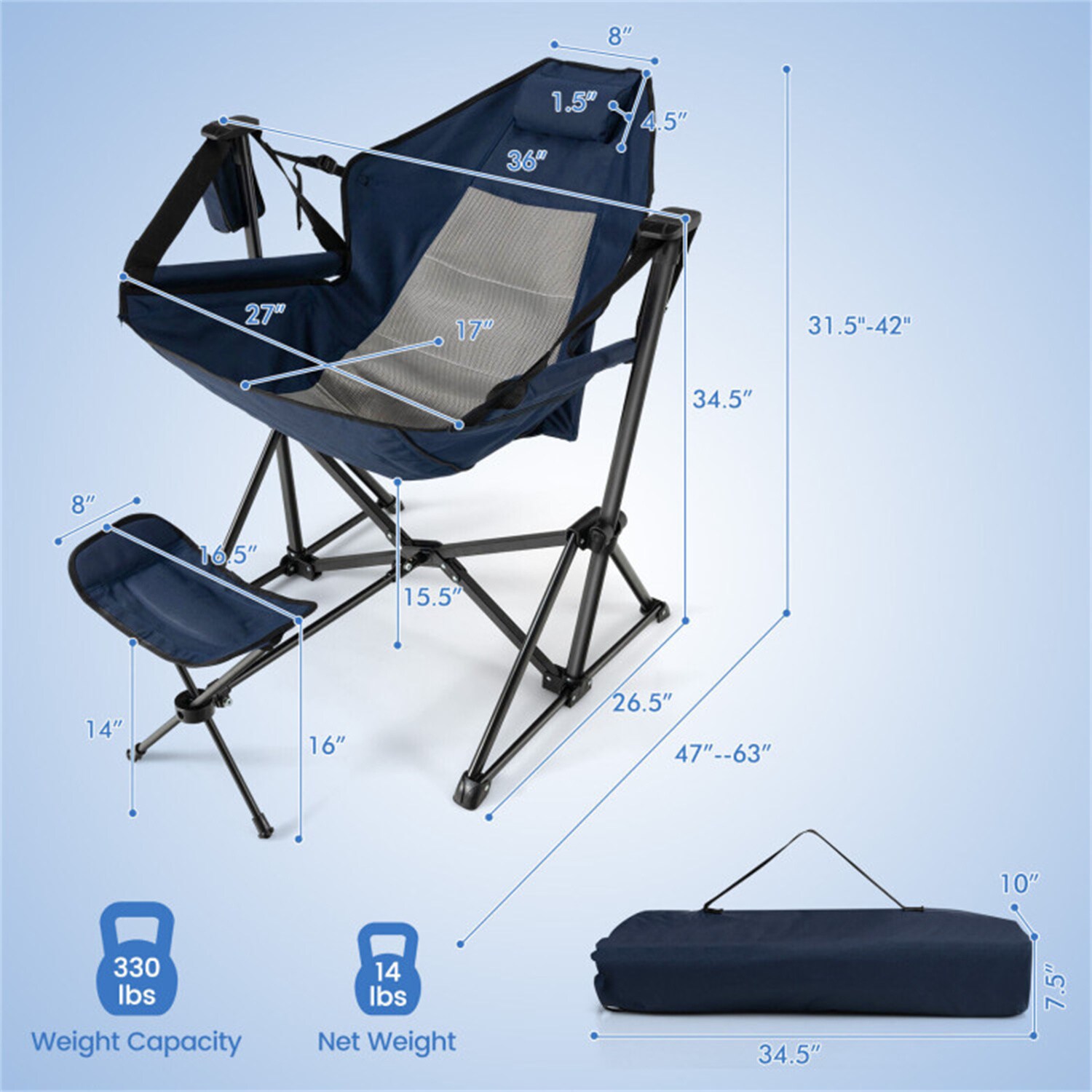 BABOOM BOM-10800NY-CO Beach-Camping-Chairs - View #2