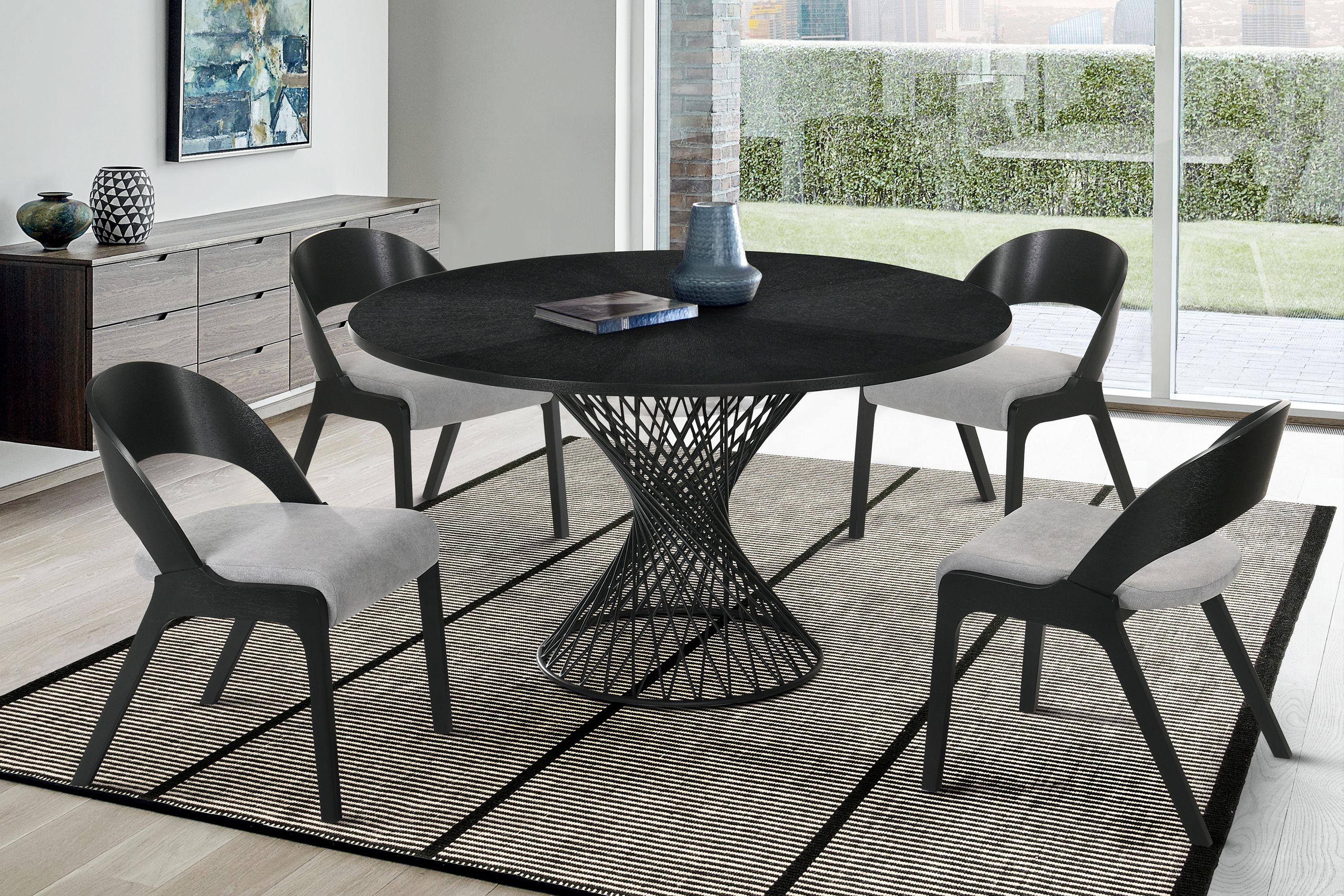 Armen Living SETCQDIBLK5C Dining-Sets - View #8
