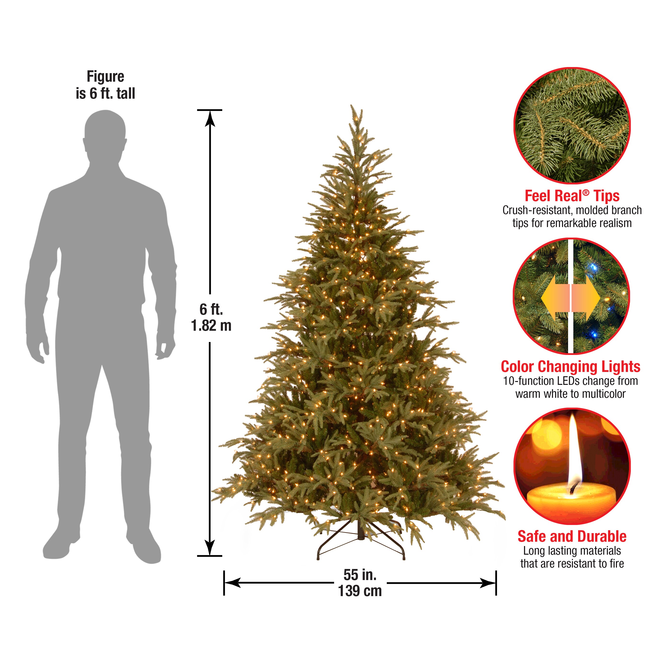 National Tree Company PEFG4-330LD-60 Artificial-Christmas-Trees - View #5