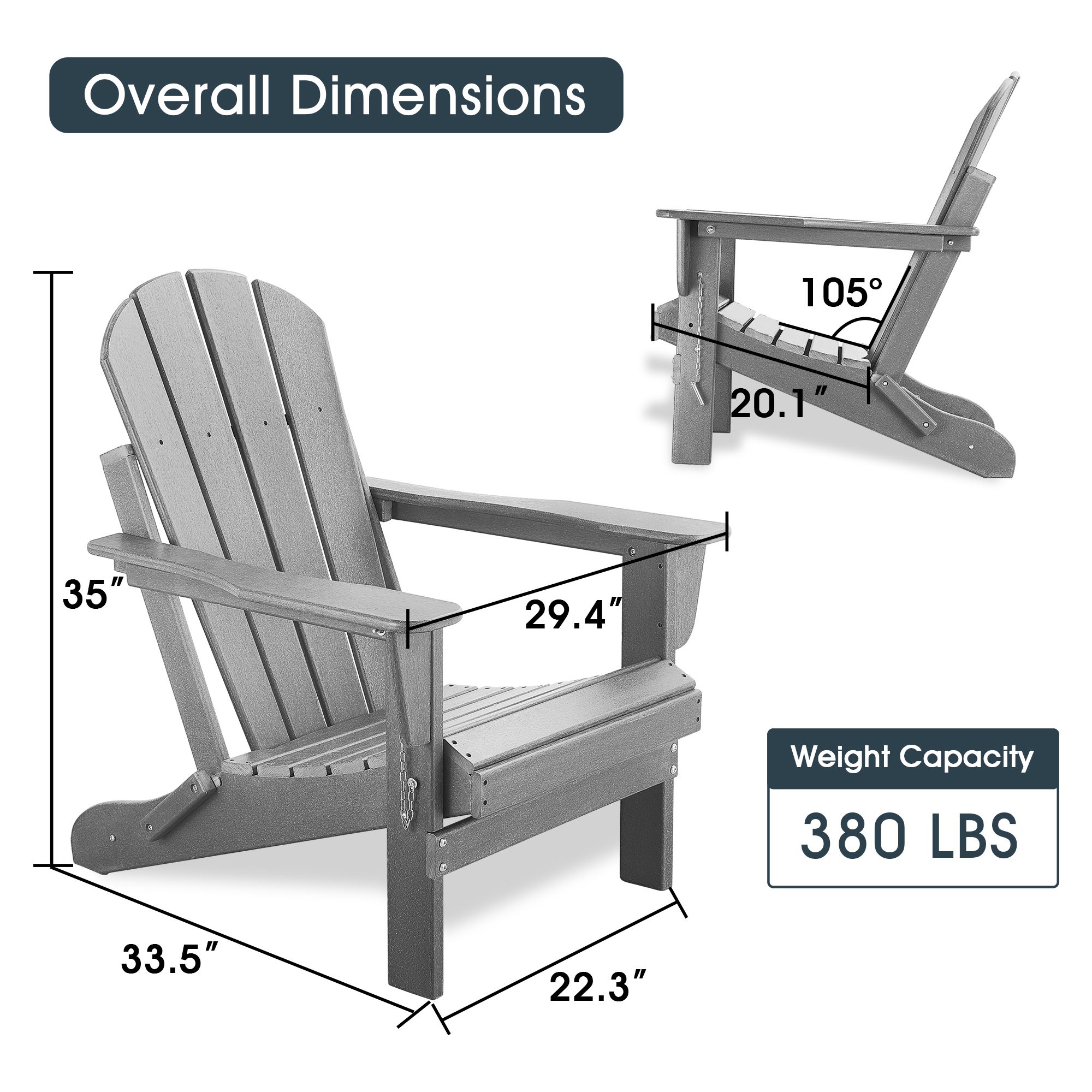 Forclover MONM1209-02GY Patio-Chairs - View #2