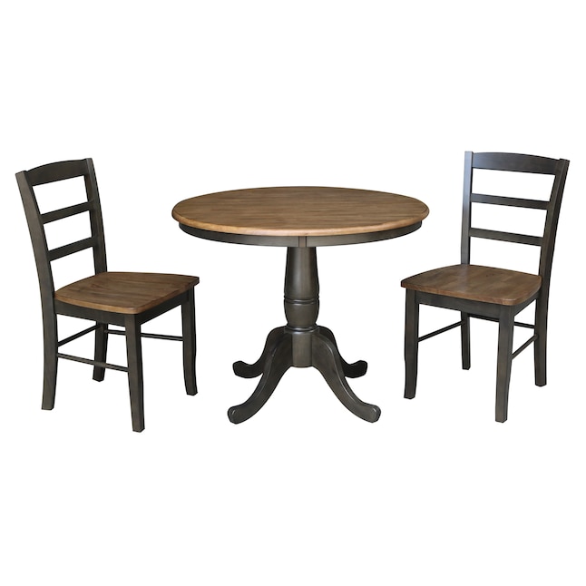 Round Pedestal Dining Table, Dining Table With Two Chairs