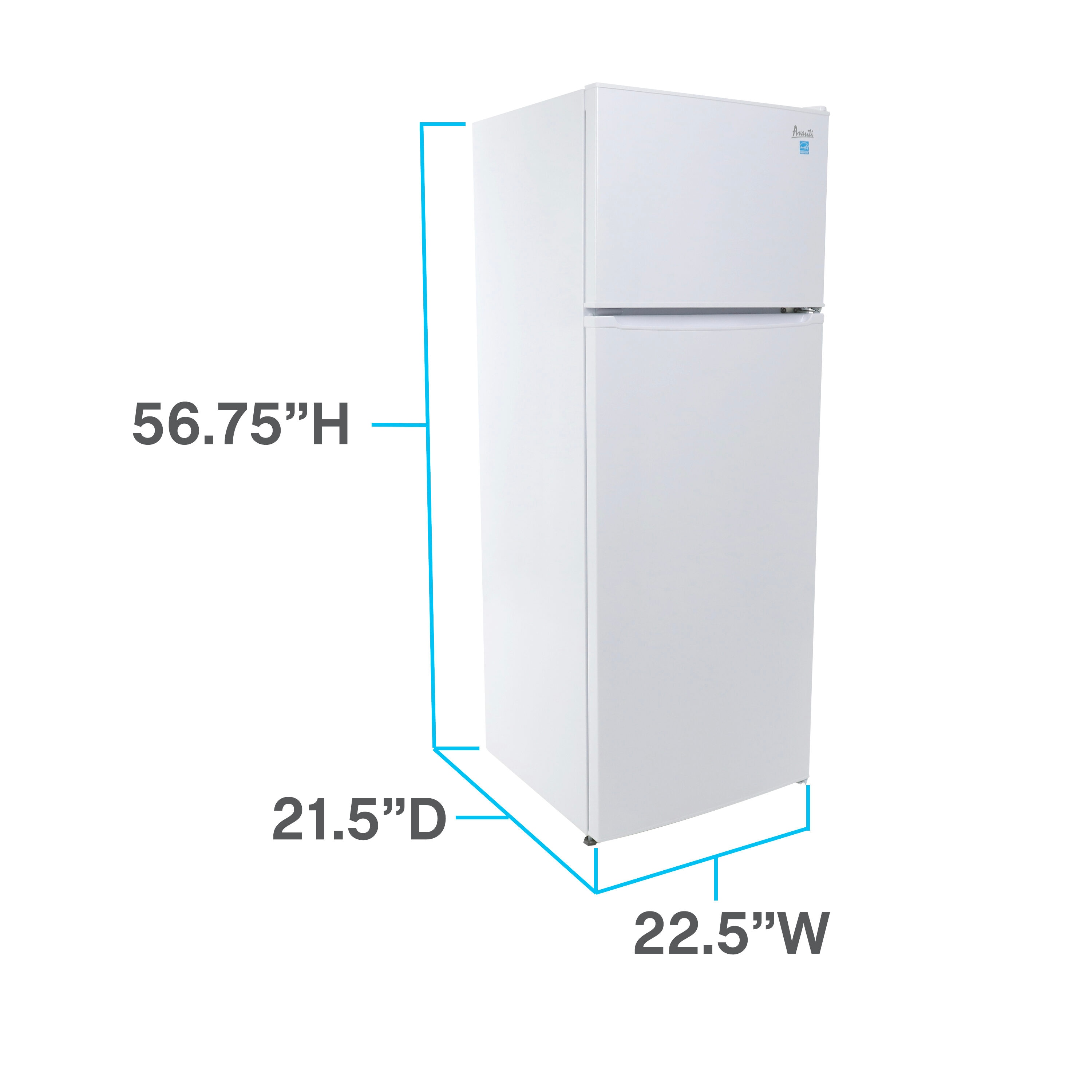 Avanti RA75V0W Top-Freezer-Refrigerators - View #7