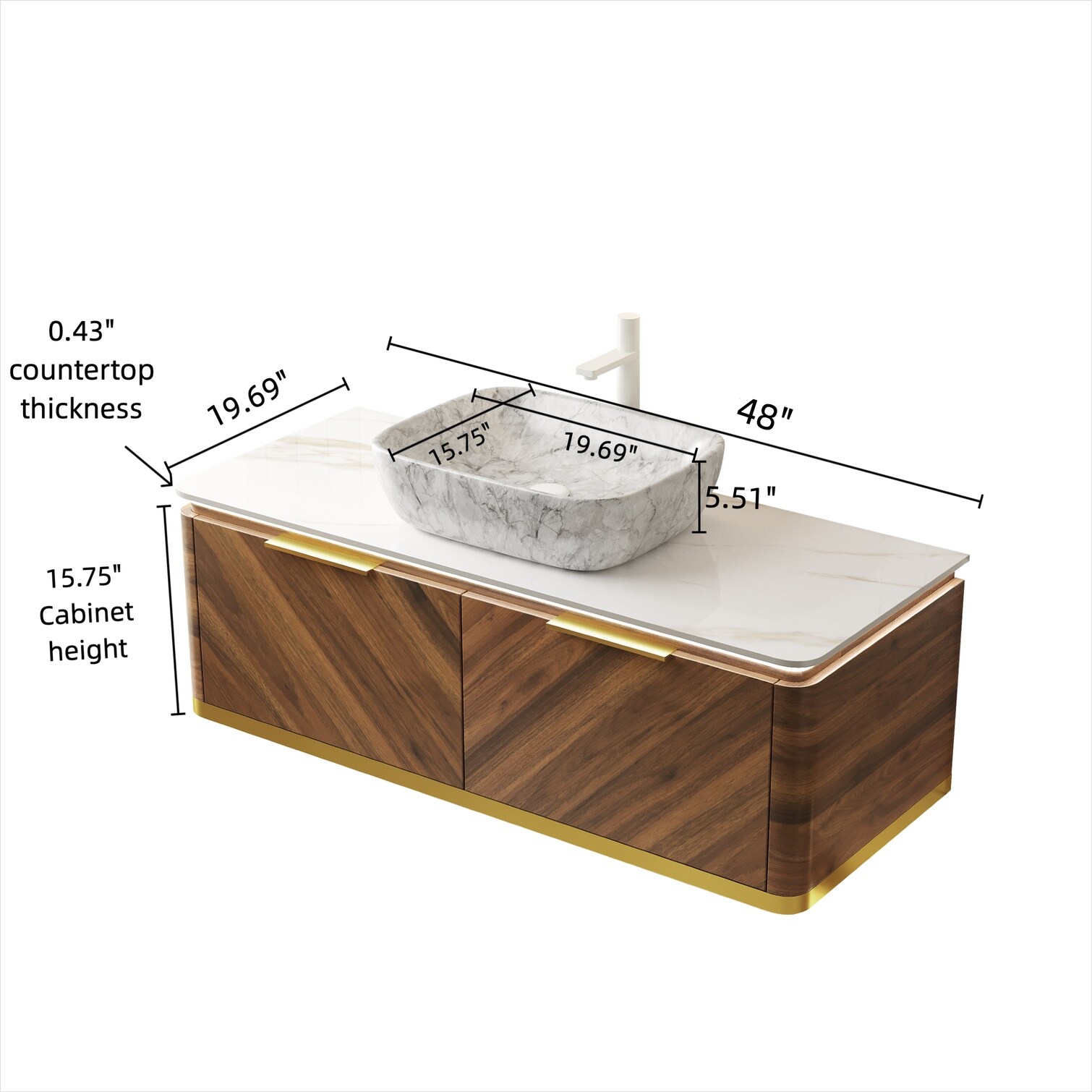 SunJet 806BJCDLKSJ6 Bath-Vanity-Combo - View #6