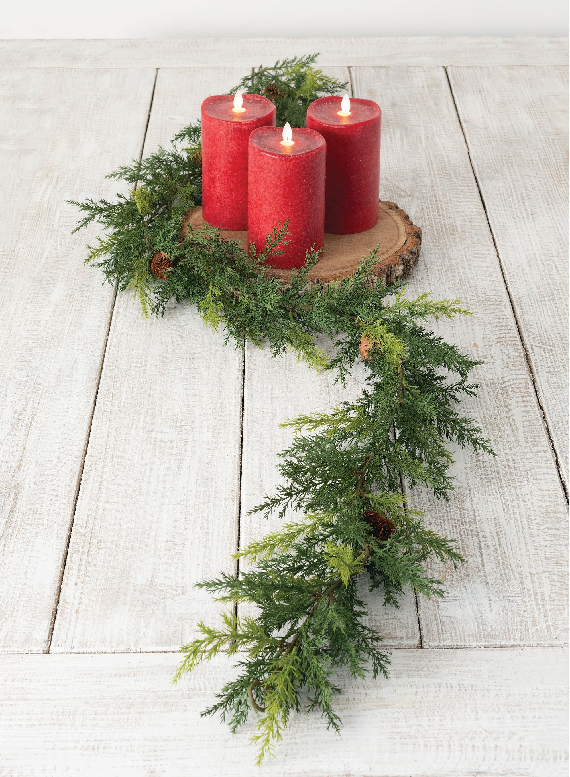 6-Foot Artificial Pine Cone Christmas Garland