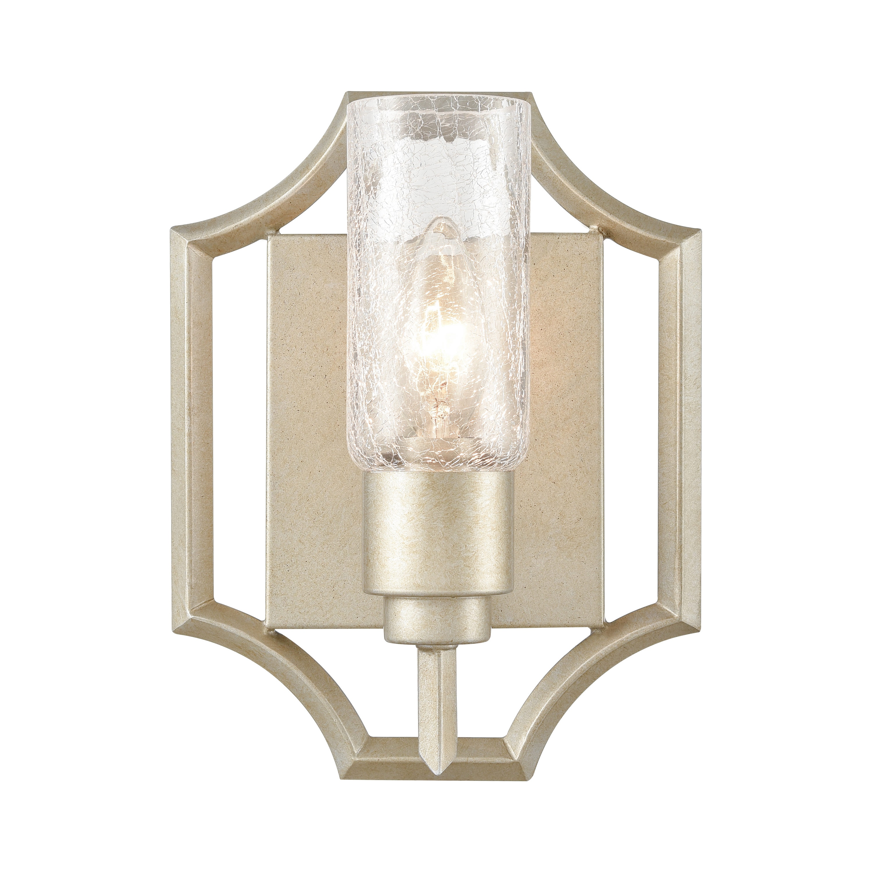 Westmore by ELK Lighting LWVL-220308080 Spaced 8-in 1-Light Aged Silver LED Transitional Vanity Light