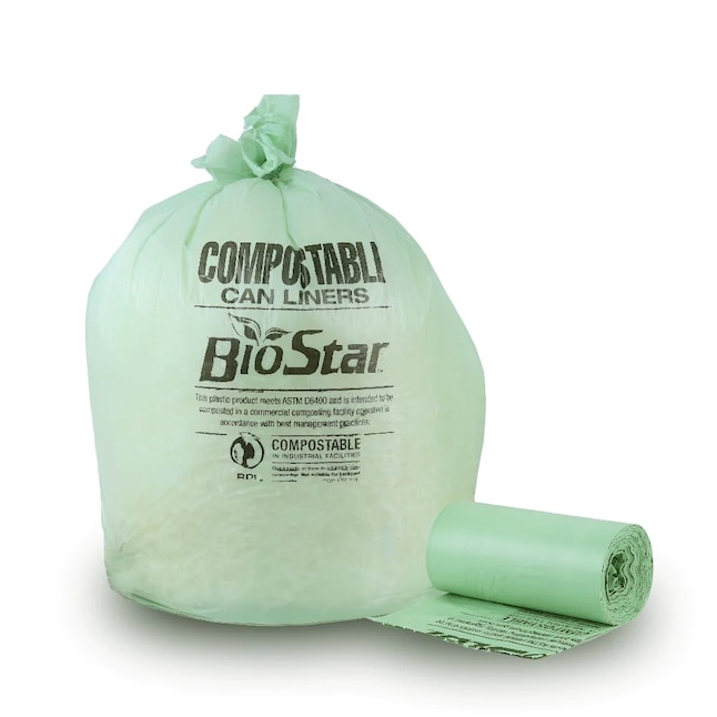 Plasticplace 30-Gallons Clear Plastic Compactor Twist Tie Trash