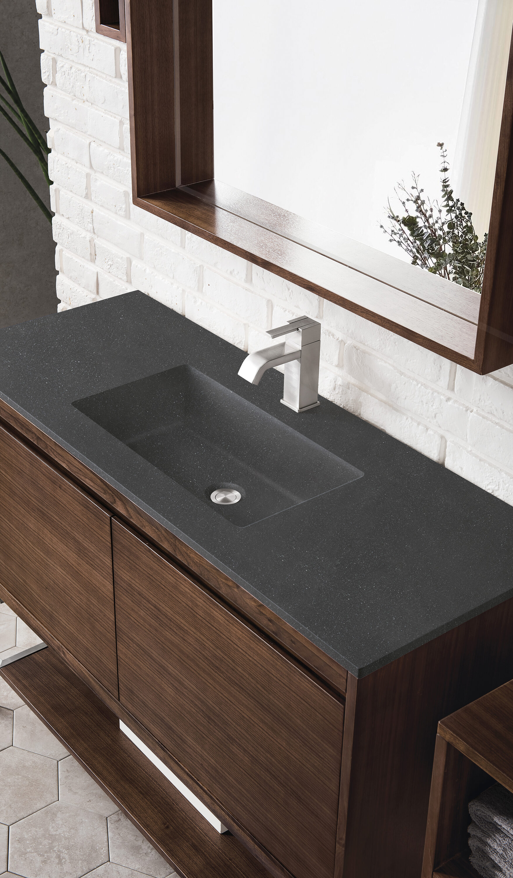 James Martin Vanities 805-V47.3-W-MB-CH Bath-Vanity-Combo - View #2