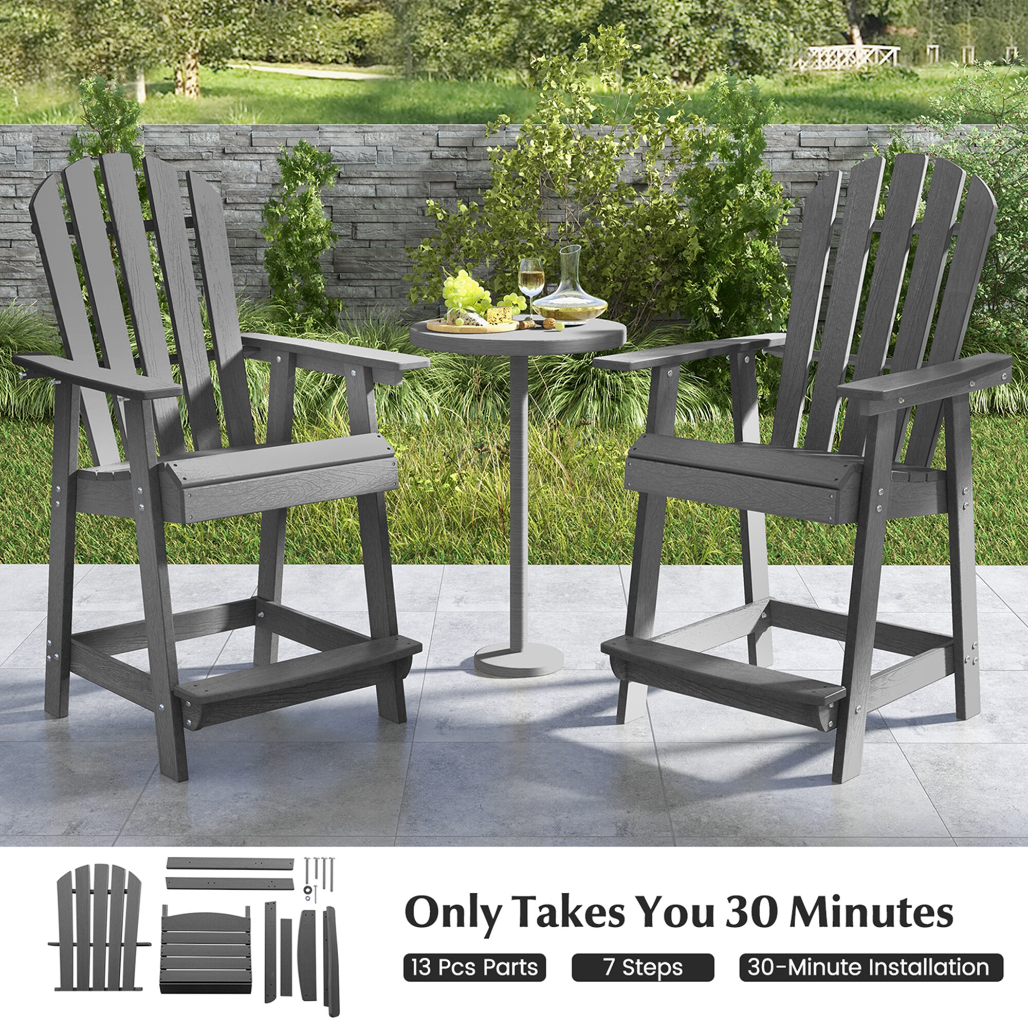 Costway HCST00506 Patio-Chairs - View #8