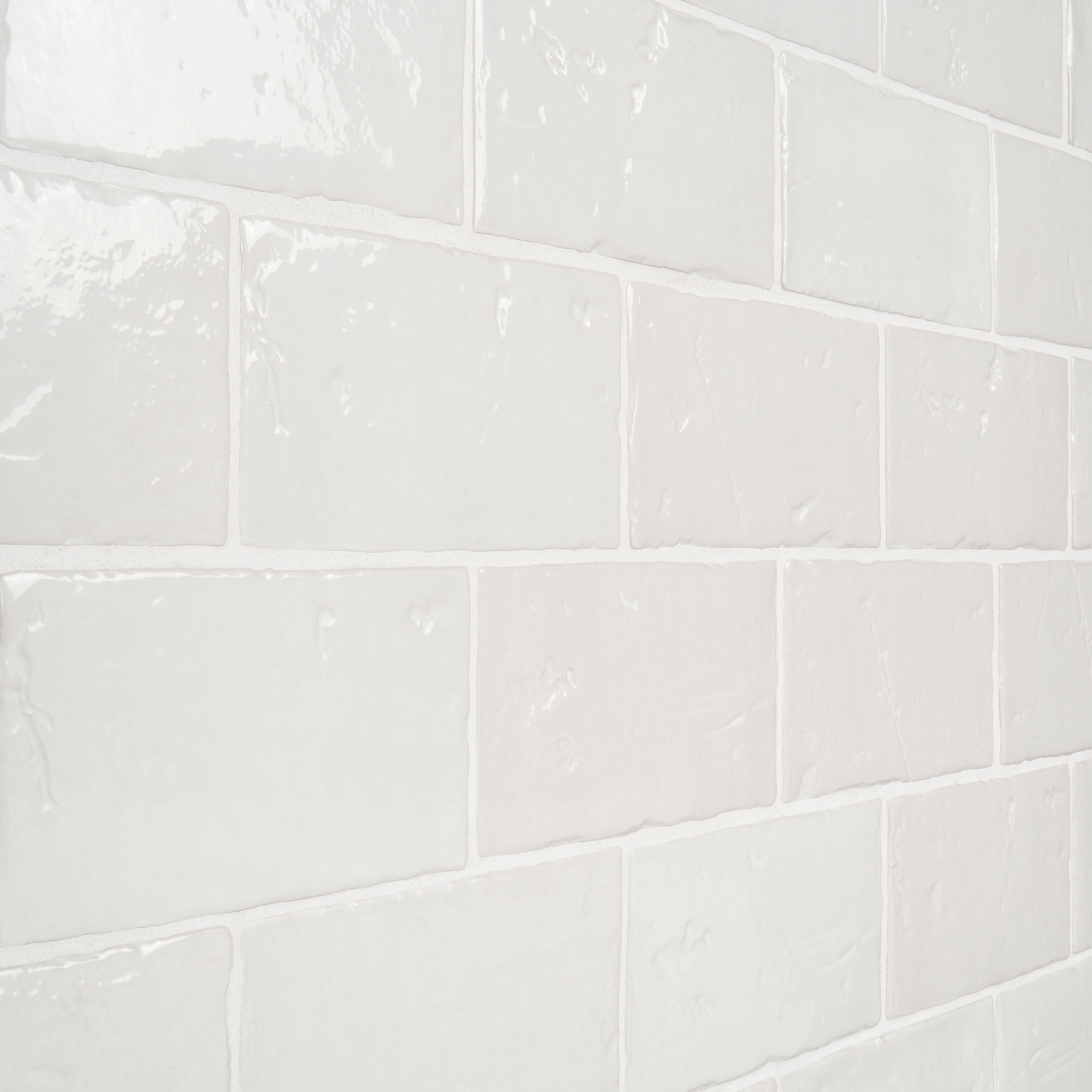 Artmore Tile Noto Polished White 4-in x 8-in Matte Ceramic Brick Look ...