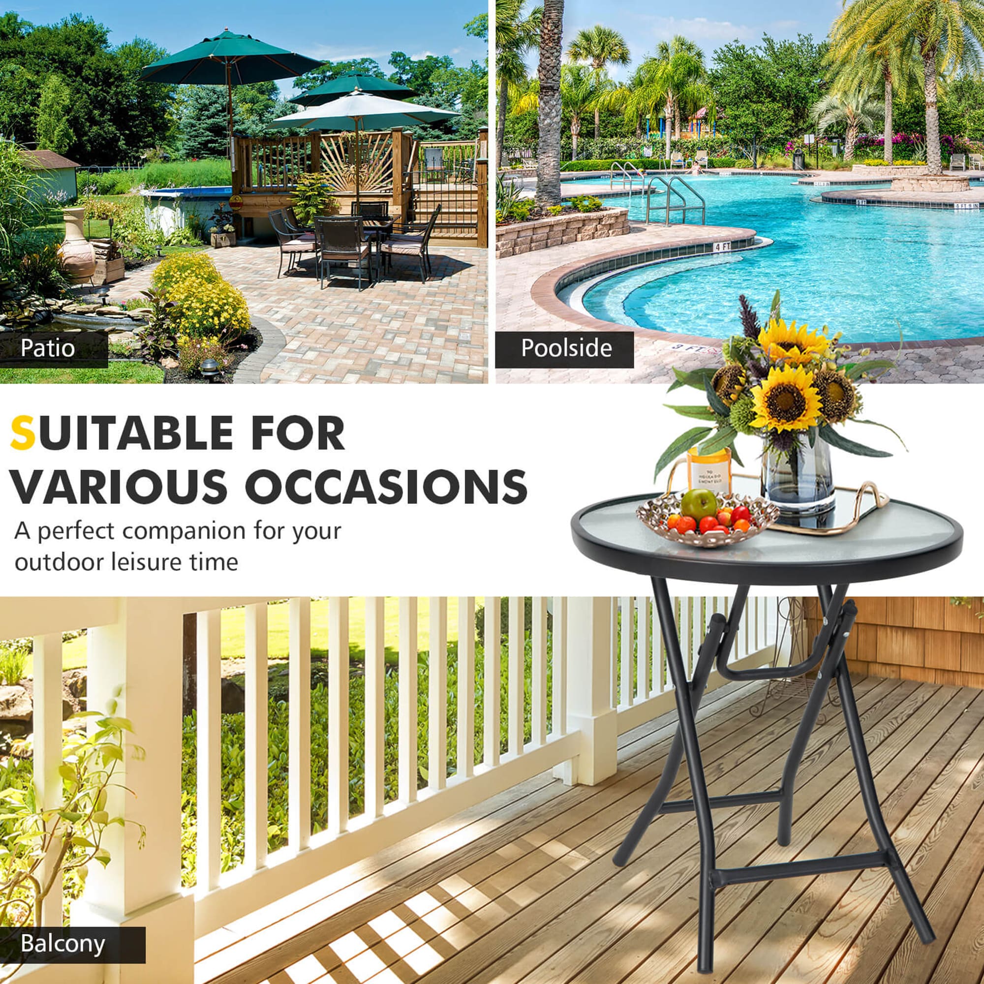 Clihome CL-10402 Patio-Tables - View #6