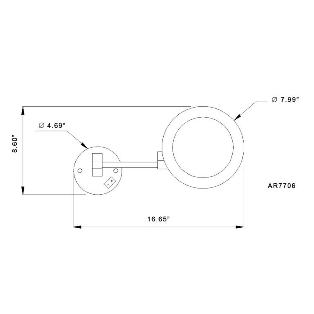 Nameeks NMKS AR7706-CR-3X Makeup-Mirrors - View #4