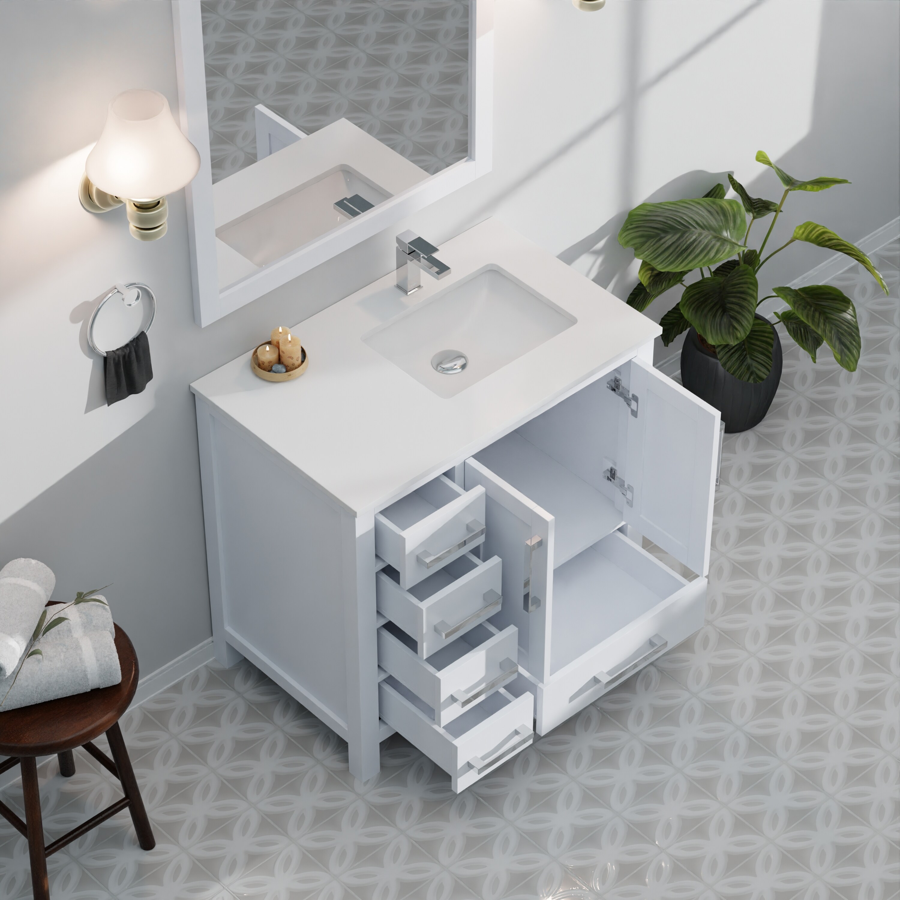 Lexora LJ342236SAWQ000R Bath-Vanity-Combo - View #13