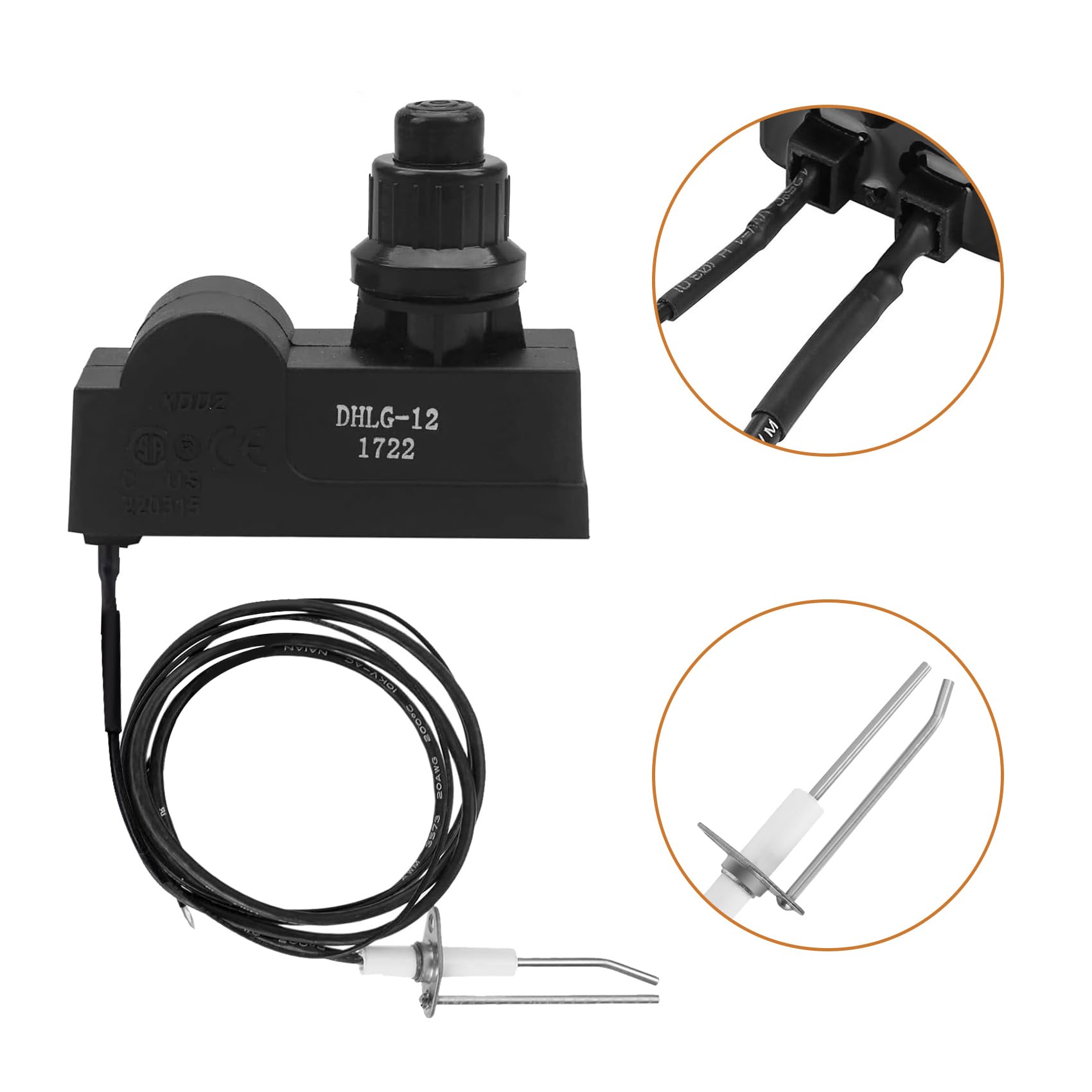AOIZGMY Gas Fireplace Fire Pit Flame Failure Safety Control Valve Kit ...
