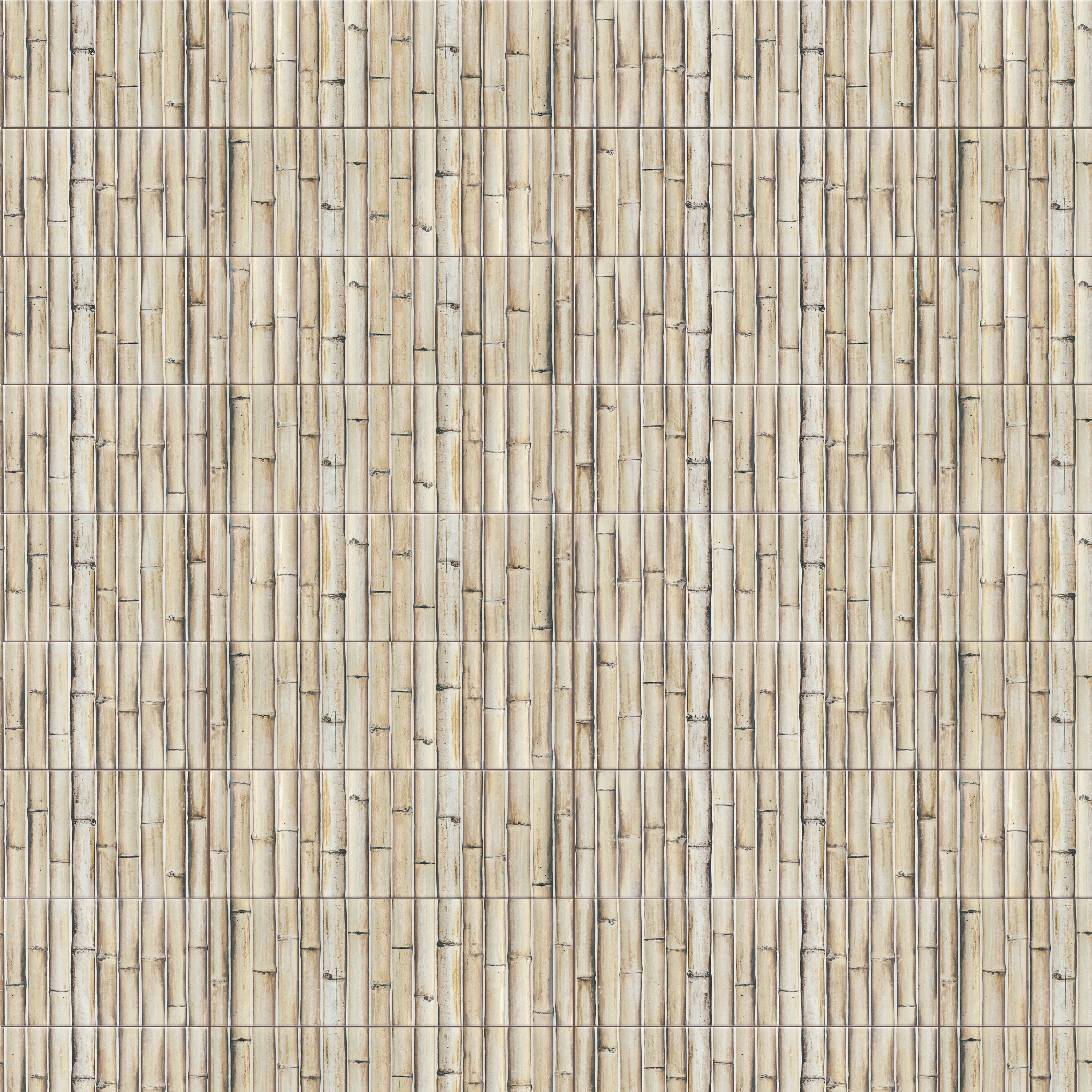 Affinity Tile WMZ6BHSWT Bamboo Sandy White 5-7/8-in x 11-7/8-in Matte Ceramic Wood Look Wall Tile (9.8-sq. ft/ Carton)