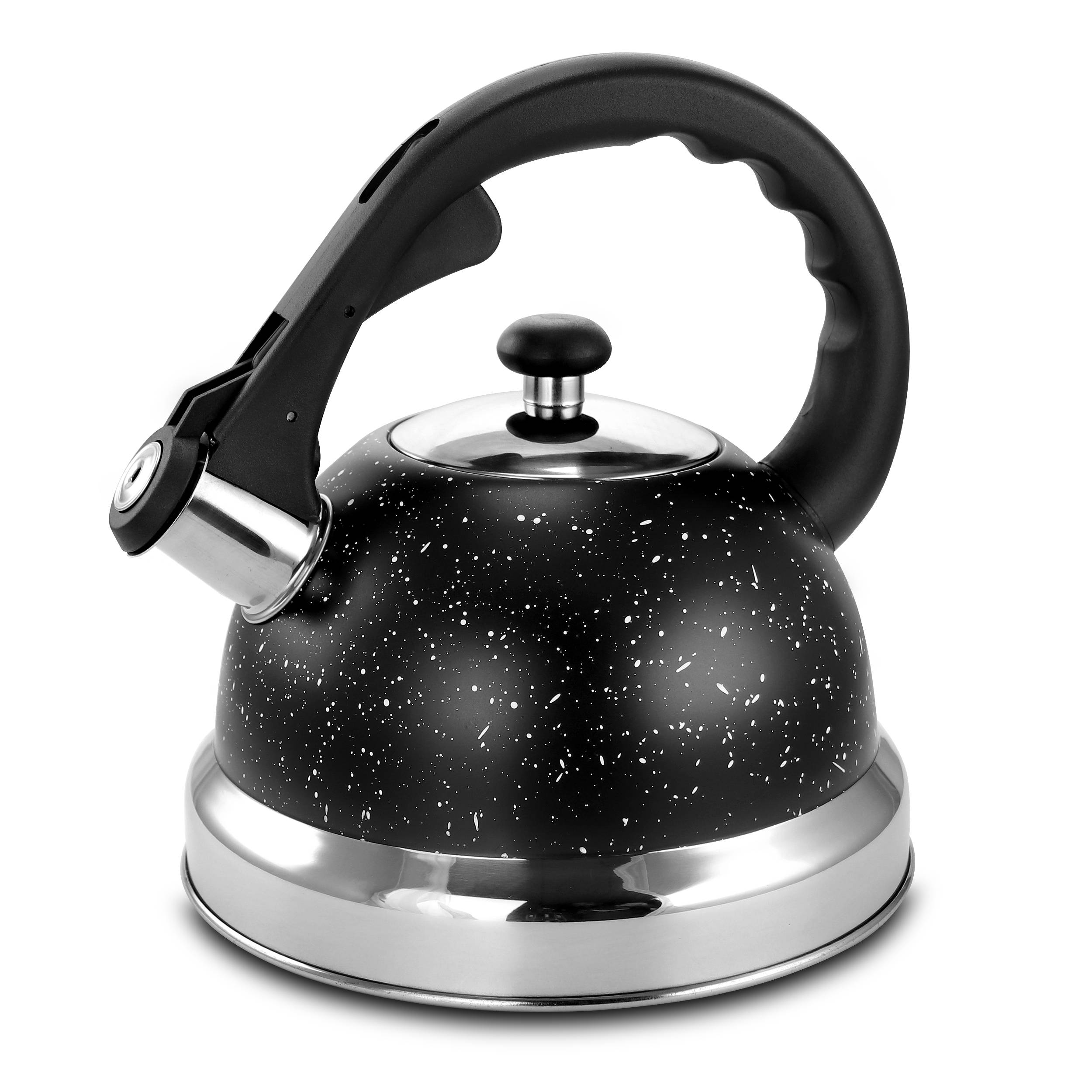 Mr. Coffee 8-Cup Cordless Stovetop Kettle Stainless Steel in Black | 849112184M