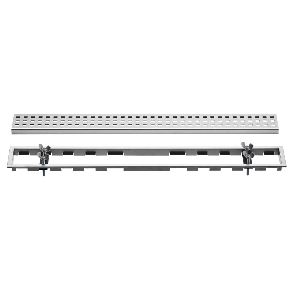 Schluter Systems KL1BL19EB160 Kerdi-Line Brushed Stainless Steel Rectangle Grate