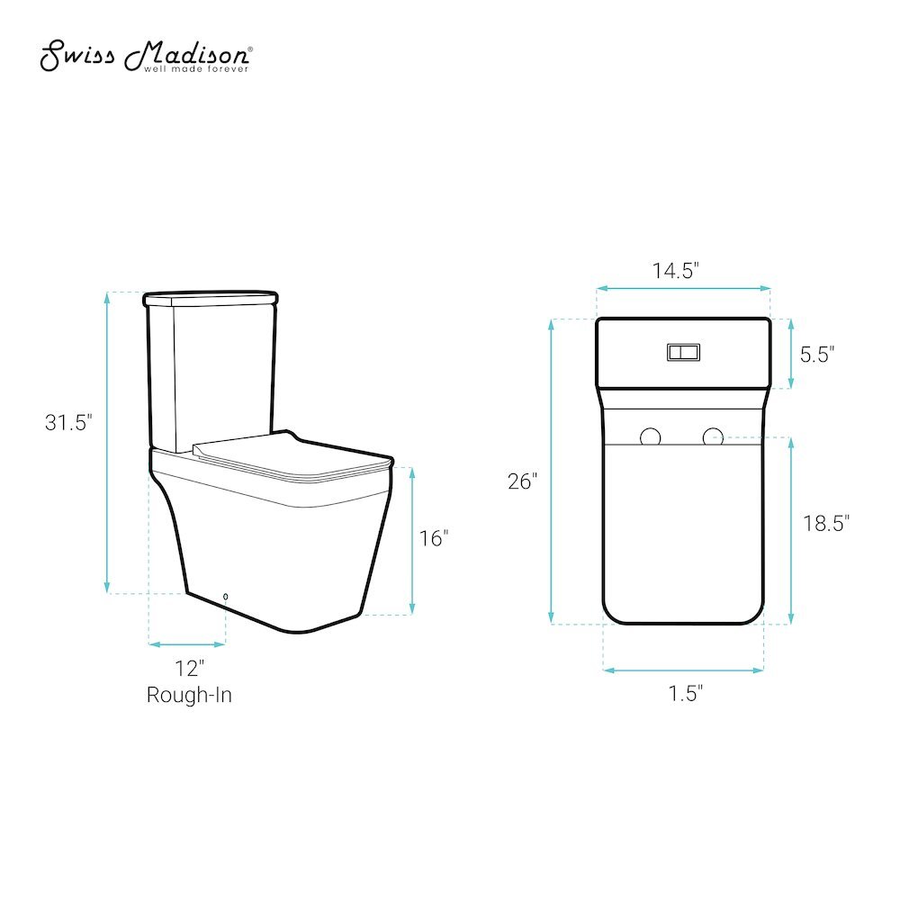Swiss Madison SM-5-2T143 toilets - View #7