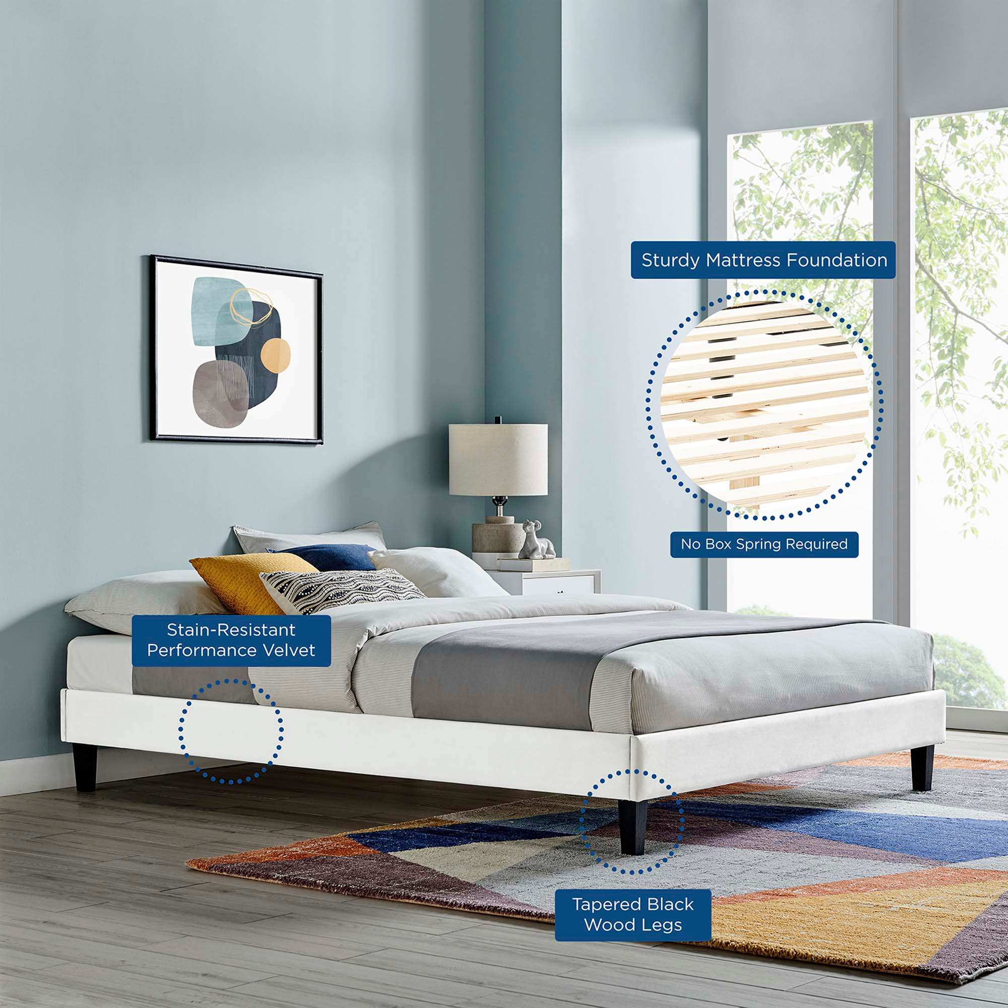 Modway MOD-6266-WHI beds - View #3