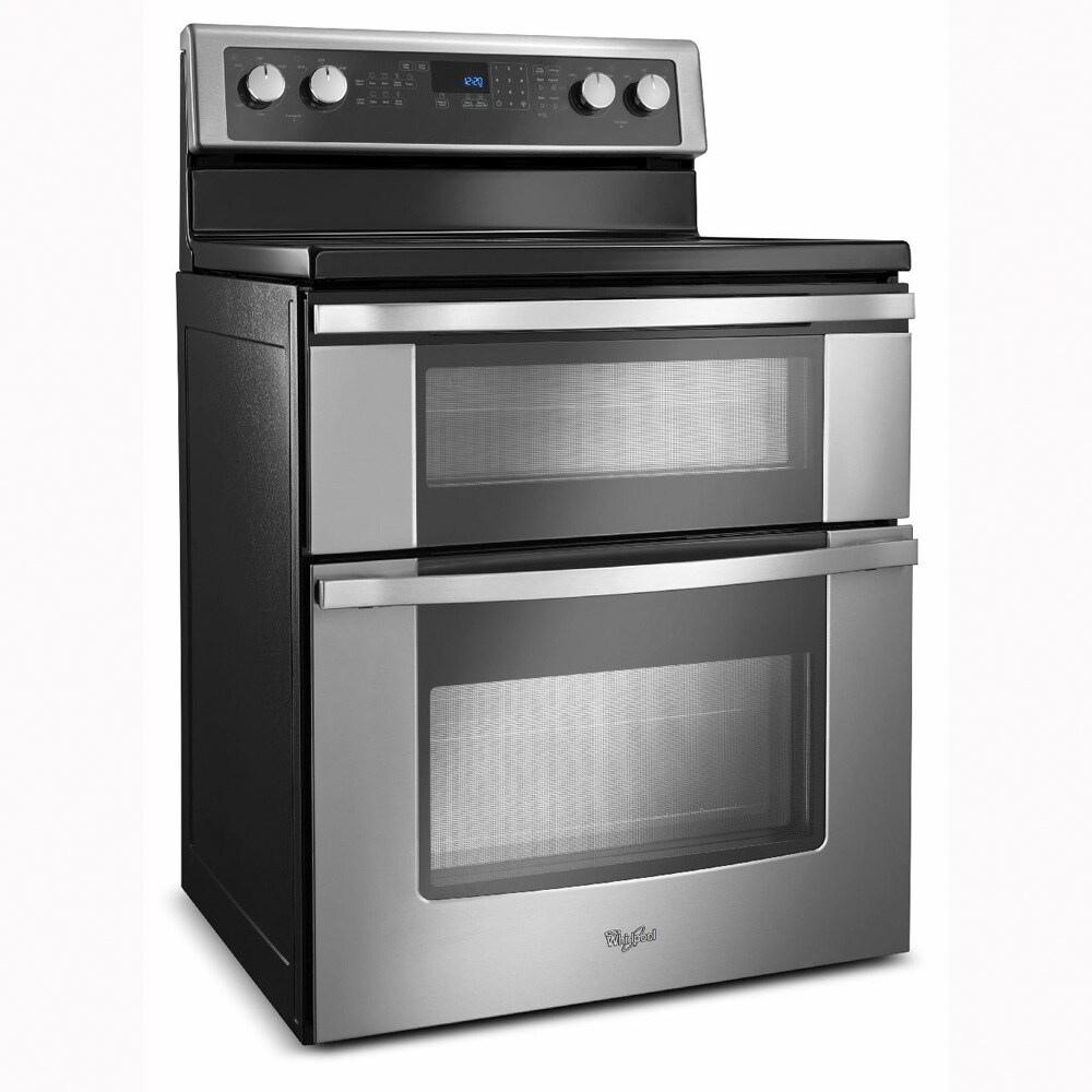 Whirlpool 30-in Smooth Surface 5 Elements 4.2-cu ft / 2.5-cu ft Self ...