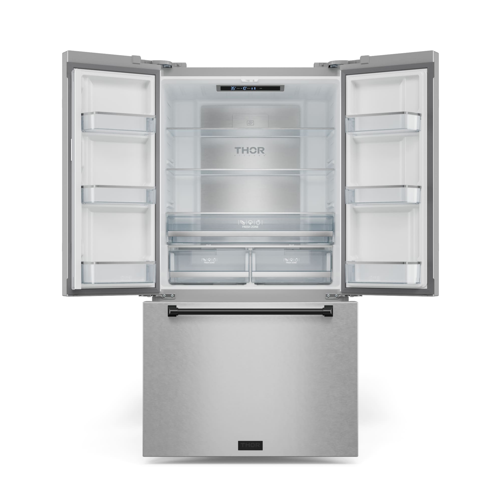 Thor Kitchen RF3621CTD99-BLK French-Door-Refrigerators - View #5