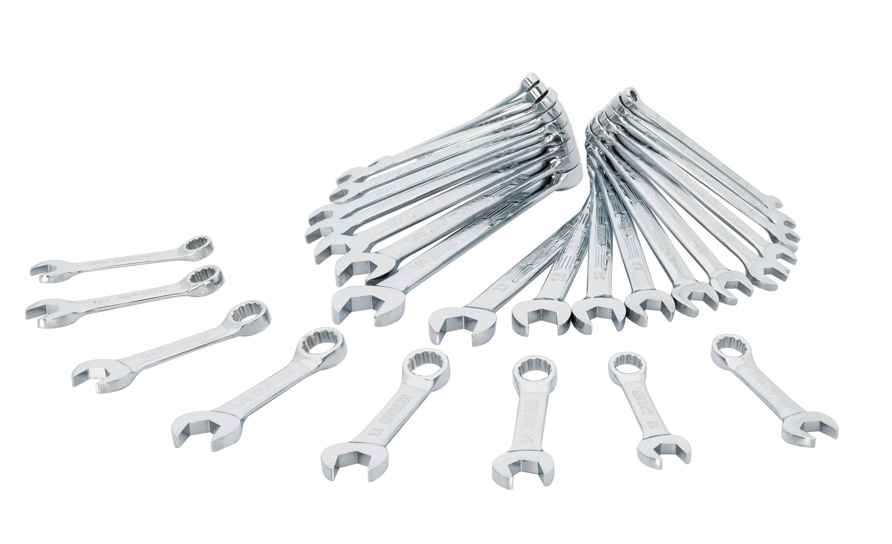 Kobalt 28-Piece Set 12-point (Sae) and Metric Standard and Short Combination Wrench