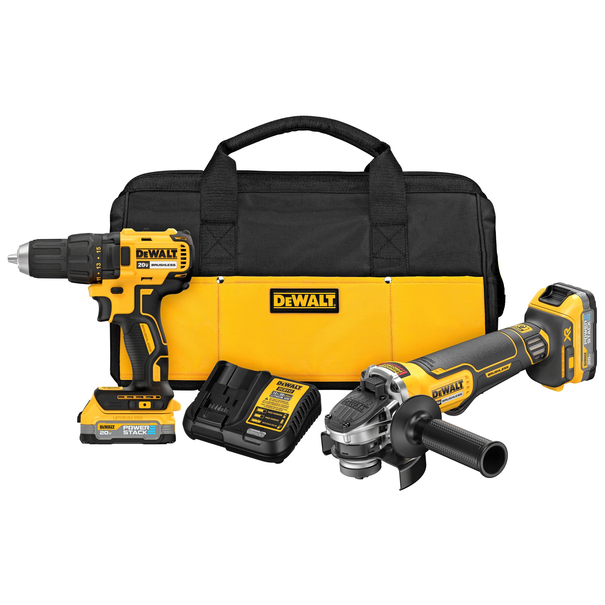 DEWALT DCK231E2 20-volt max 2 -Tool Brushless Power Tool Combo Kit with Soft Case ( 2 -Batteries Included and Charger Included )