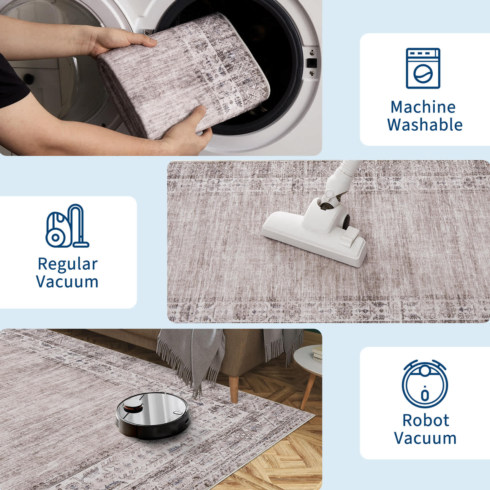 Qeetex SUNNY-PHK-34EXWACM rugs - View #8