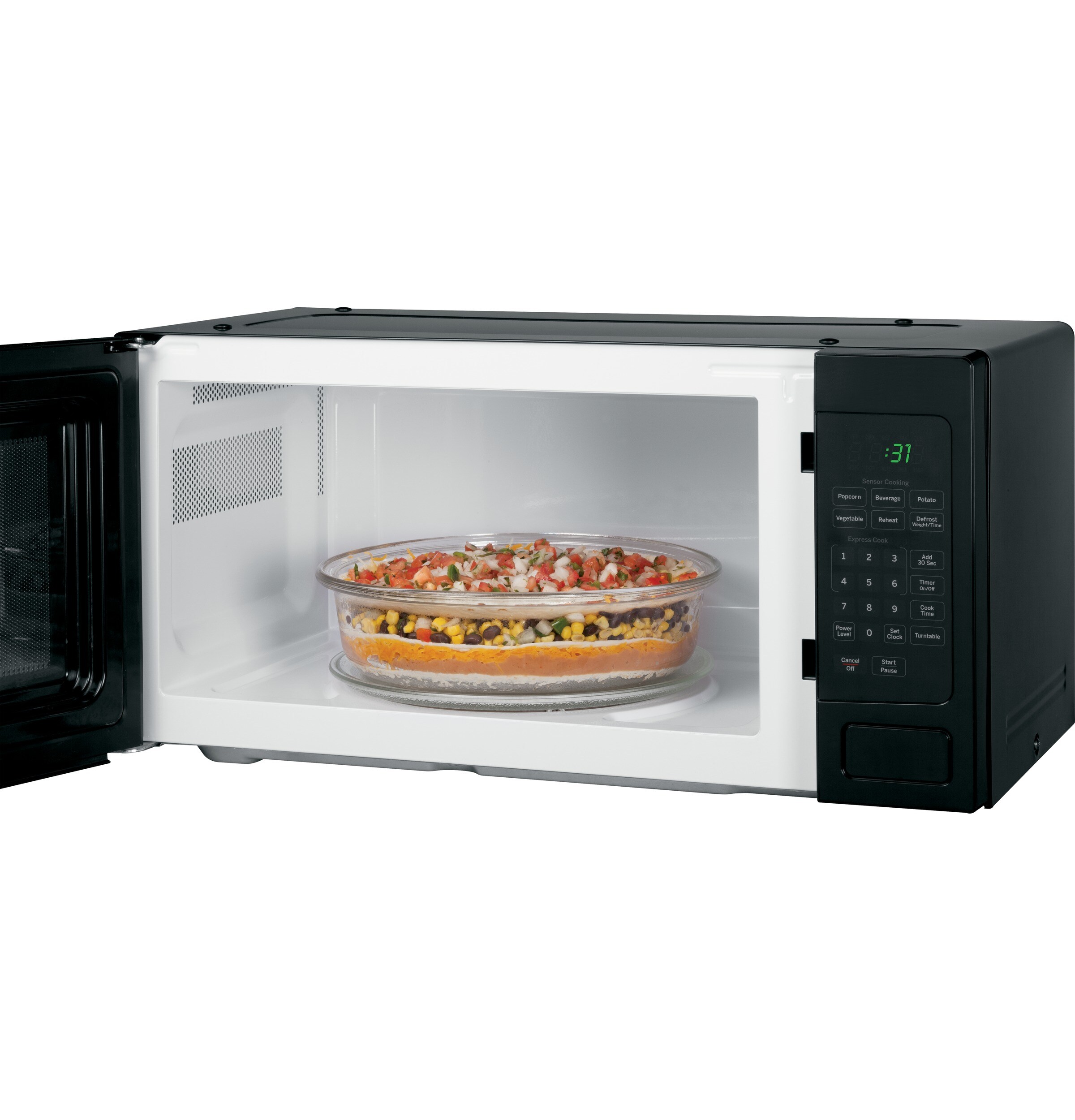 COMMERCIAL CHEF CHM7MS Small Microwave 0.7 Cu. ft. With 10 Power Levels 