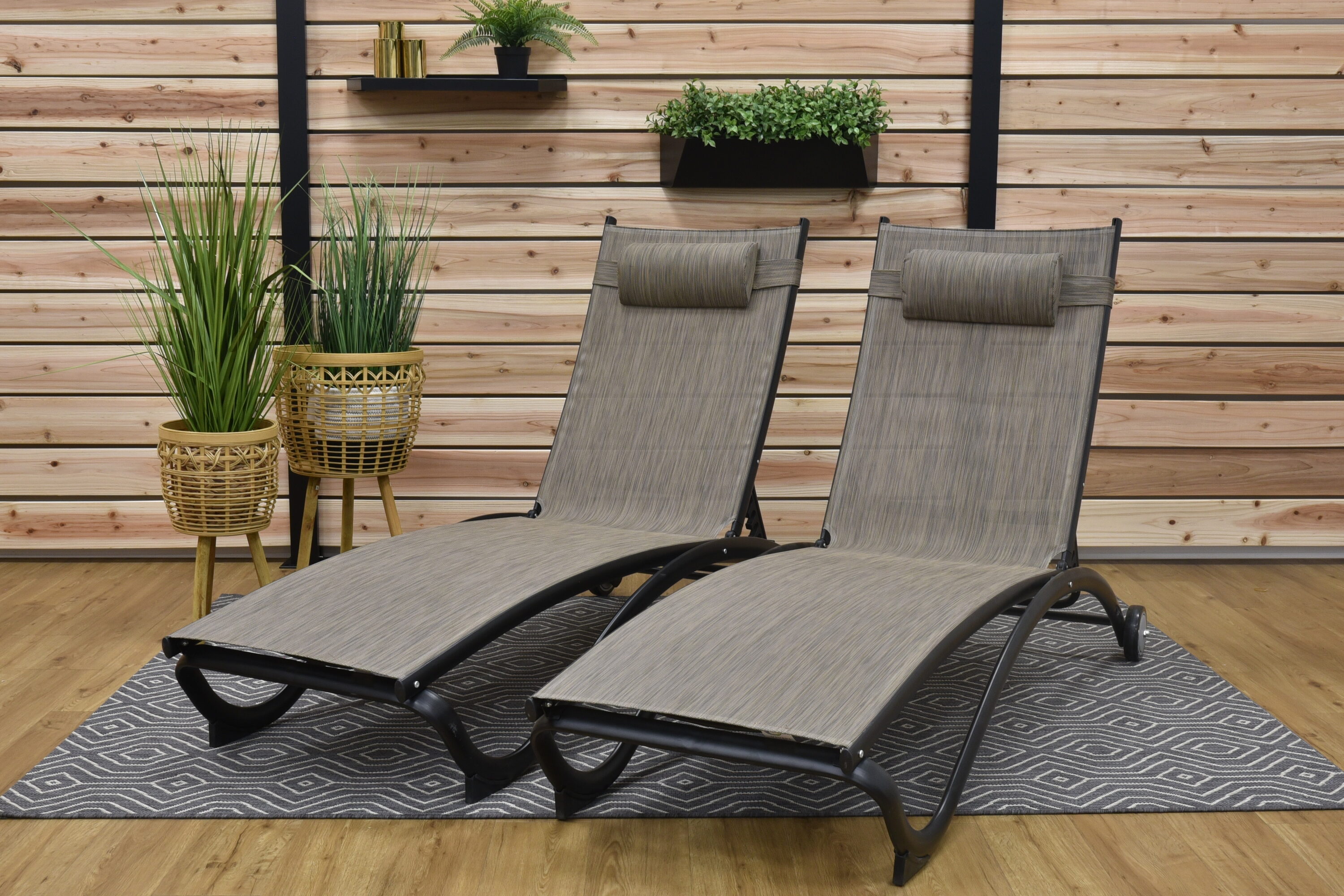 Vivere GLEL2-GR Patio-Chairs - View #3