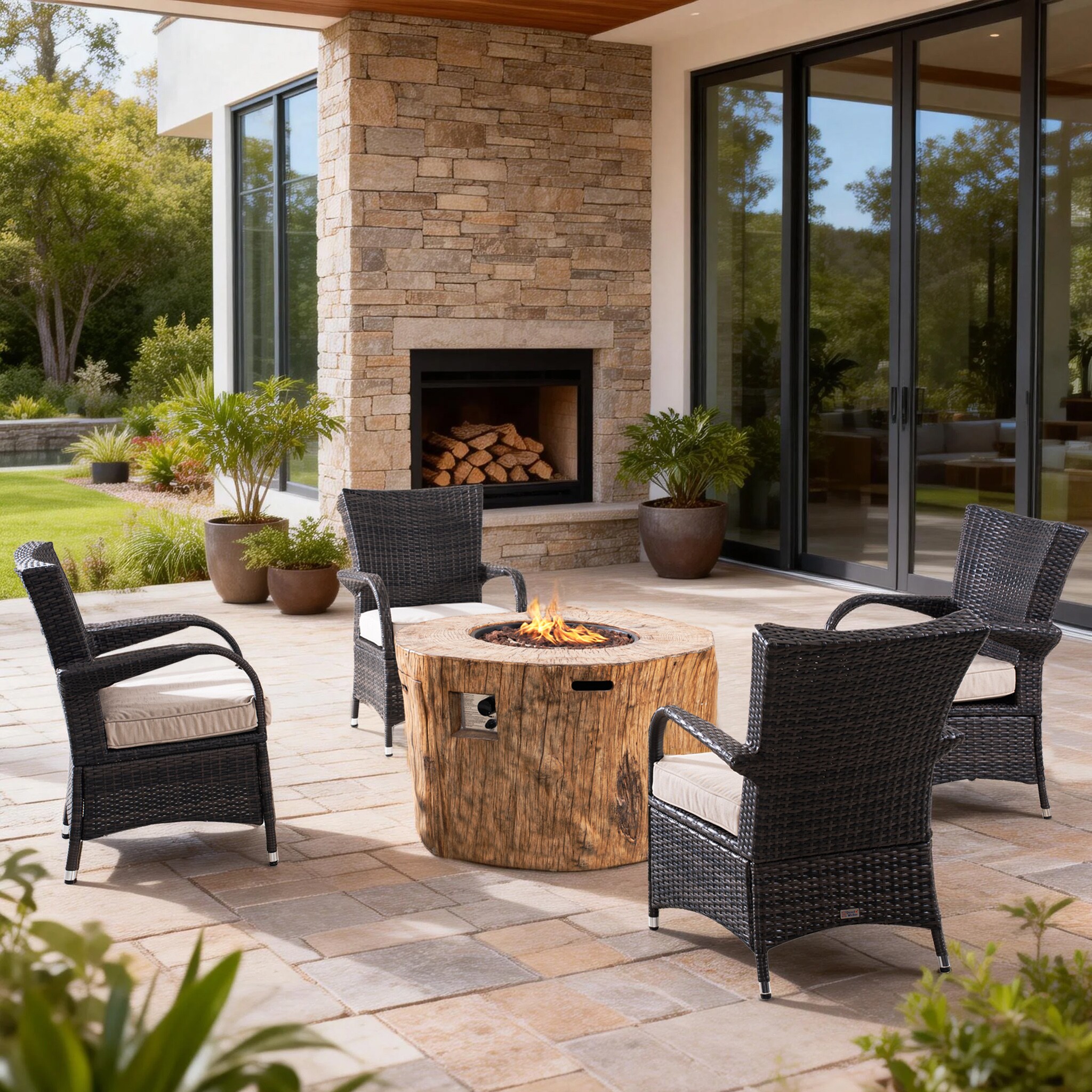 Direct Wicker DWG-21801123-B Patio-Conversation-Sets - View #2