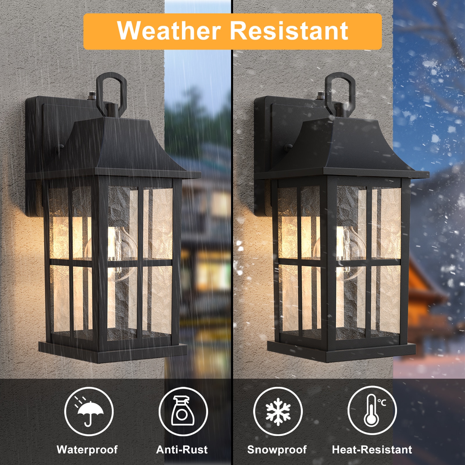 Maxax 7052-1BK Outdoor-Wall-Lighting - View #3