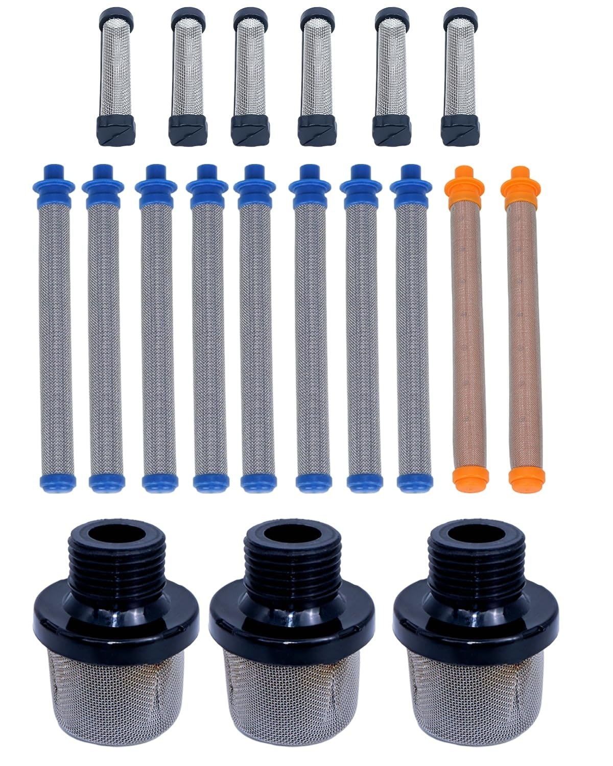 Etokfoks  3 8 2 6 Pack Airless Paint Sprayer Filter Kit Sprayer with Multi Mesh Filtration for ProX17 ProX19 SG2 SG3 Guns