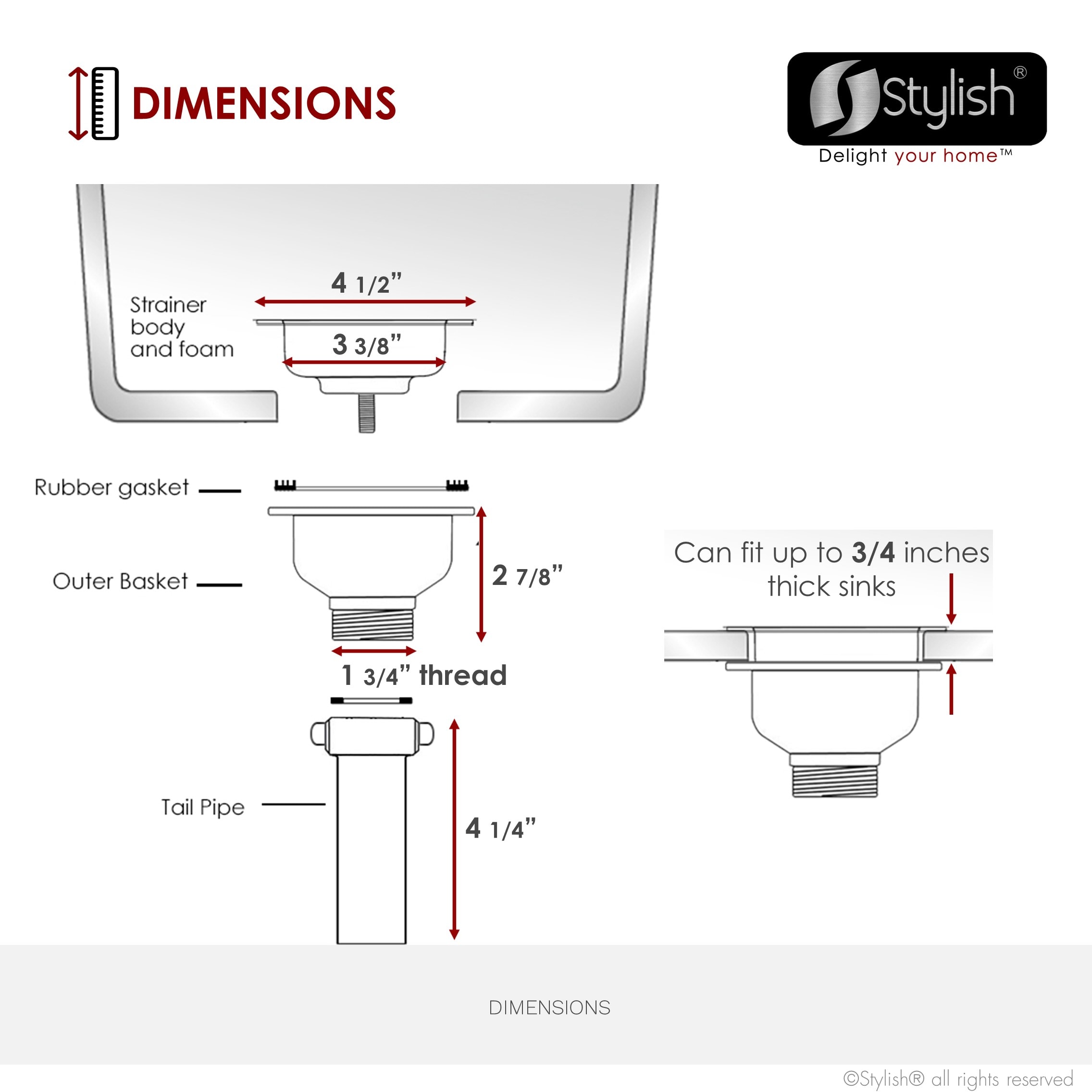 Stylish ST-08 Kitchen-Sink-Strainers - View #8