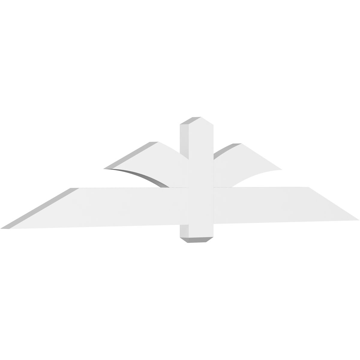 Ekena Millwork GBP084X18X0206RED00 Redmond White PVC Gable bracket