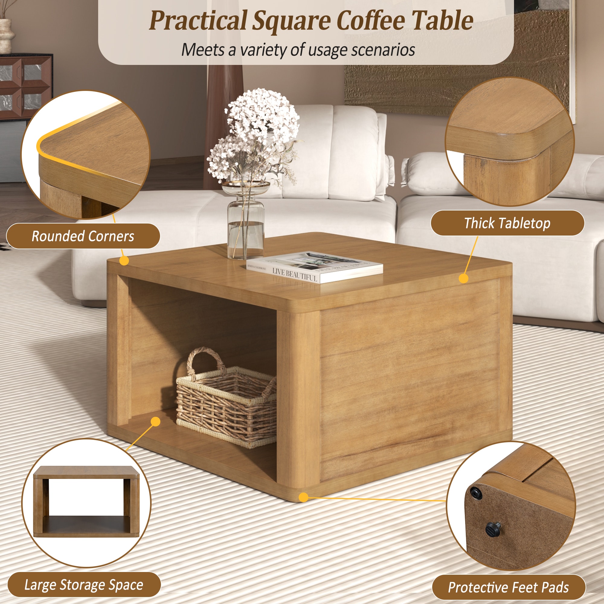 ModernLuxe L3P-N735P242918N Coffee-Tables - View #5