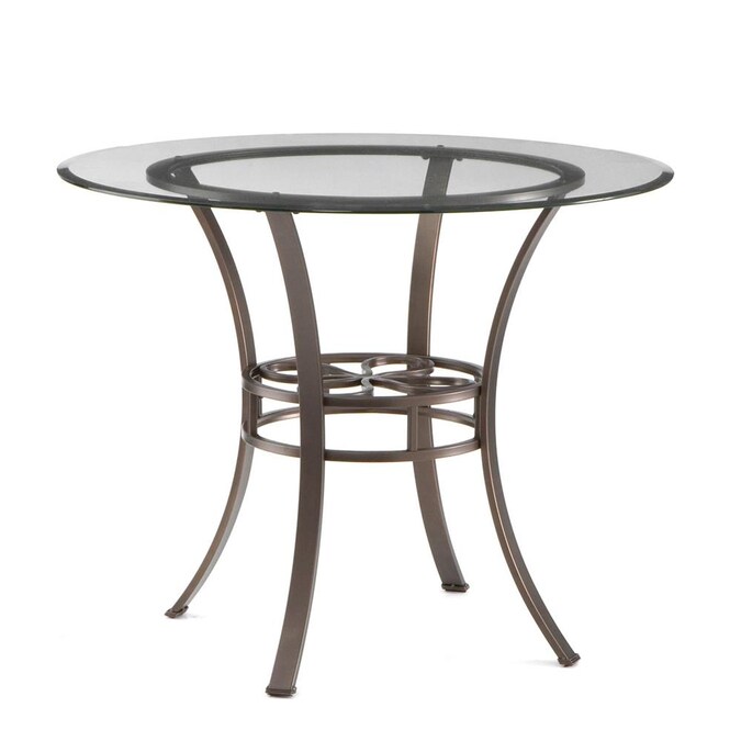 Dining Tables Department At, Round Glass Top Dining Table With Metal Base