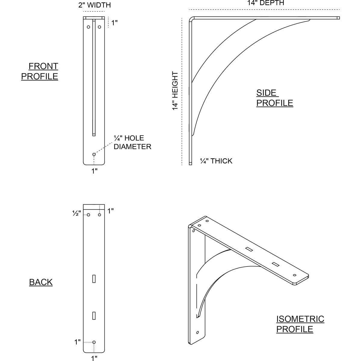 Countertop Support Bracket Stainless Steel Angles Brackets Braces At   14147759 