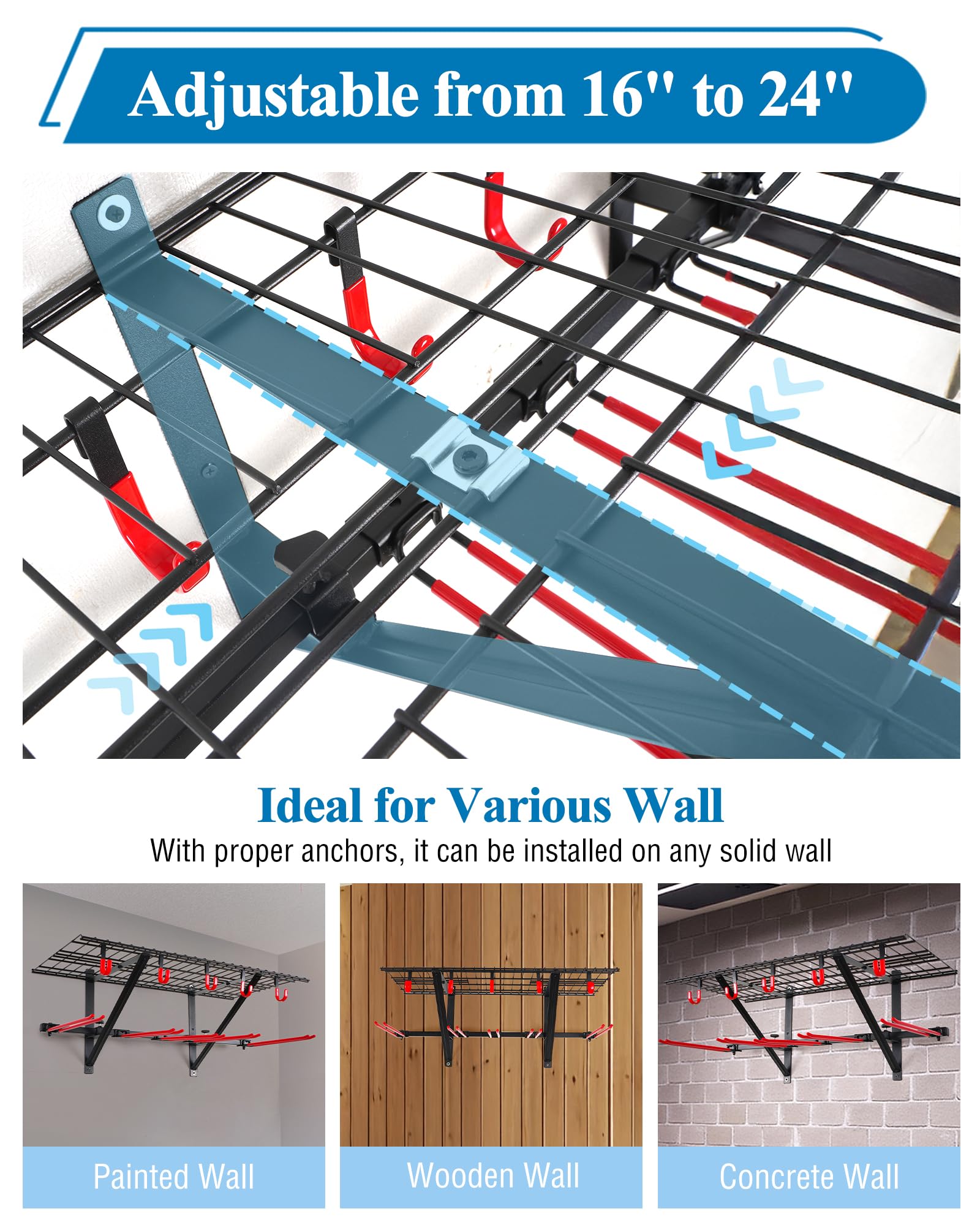 LAIFUCAM LLA0803A086 Garage-Storage-Hooks - View #3