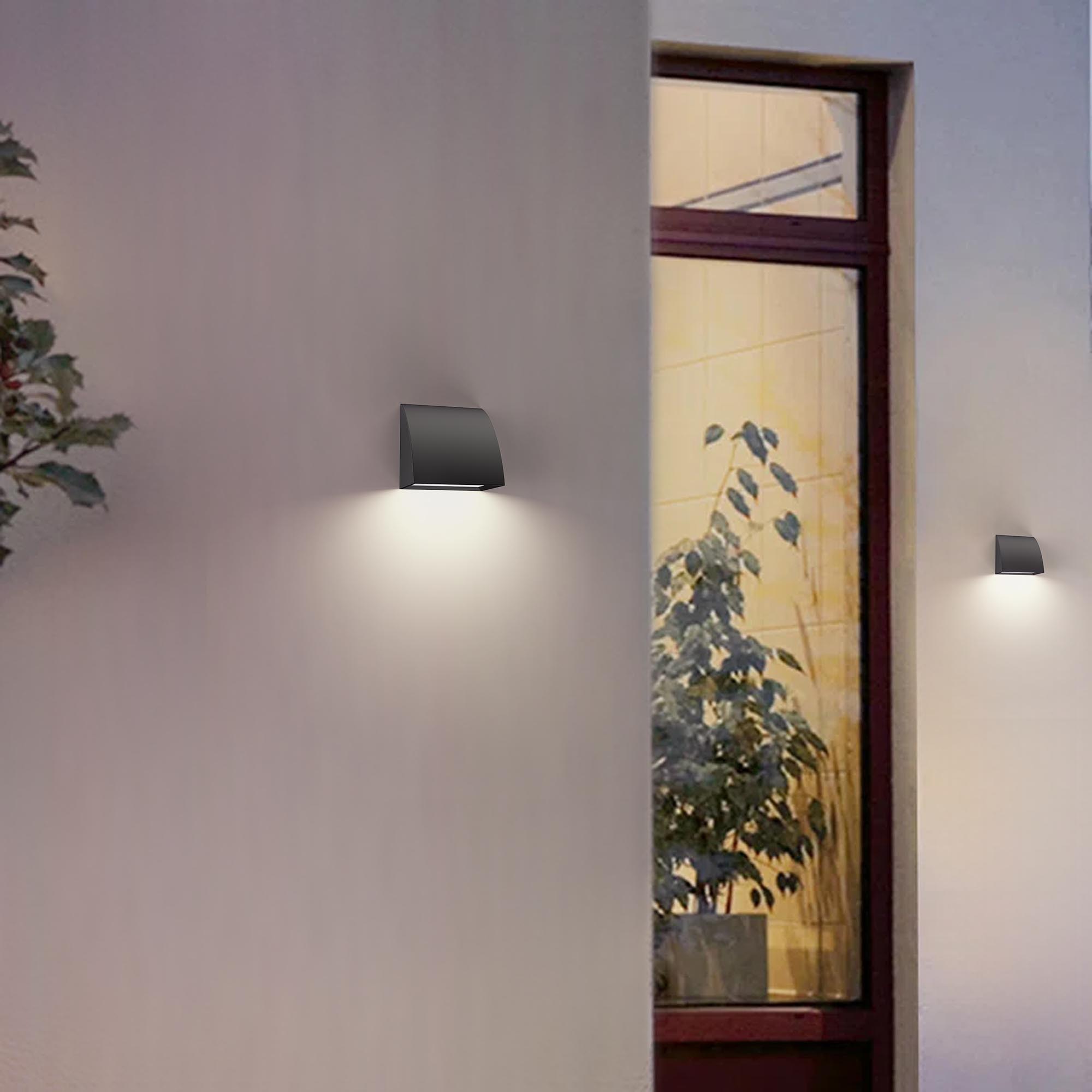 Alteck AW0029-3CCT-W-BK Outdoor-Wall-Lighting - View #6