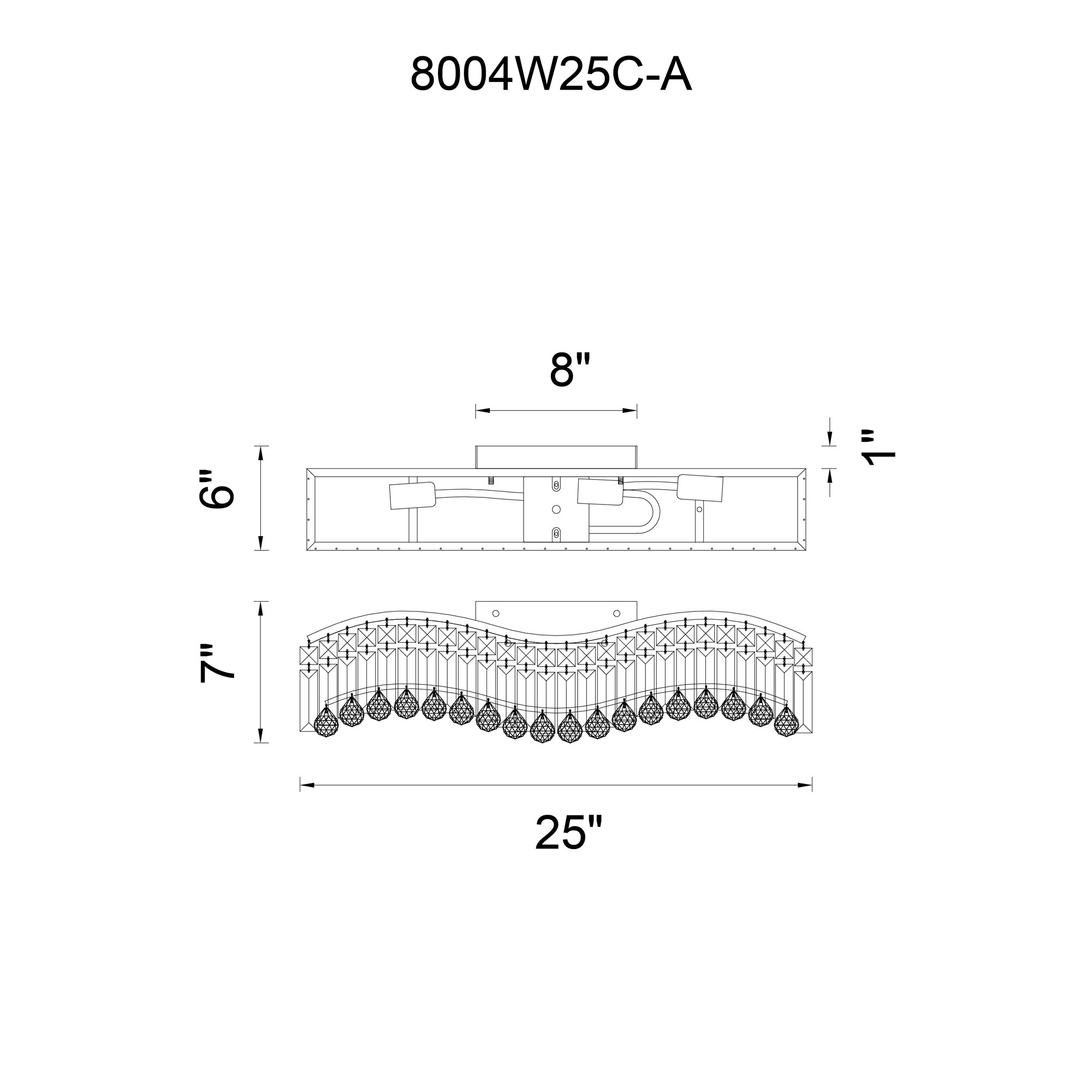 CWI Lighting 8004W25C-A (CLEAR) b089995 - View #9
