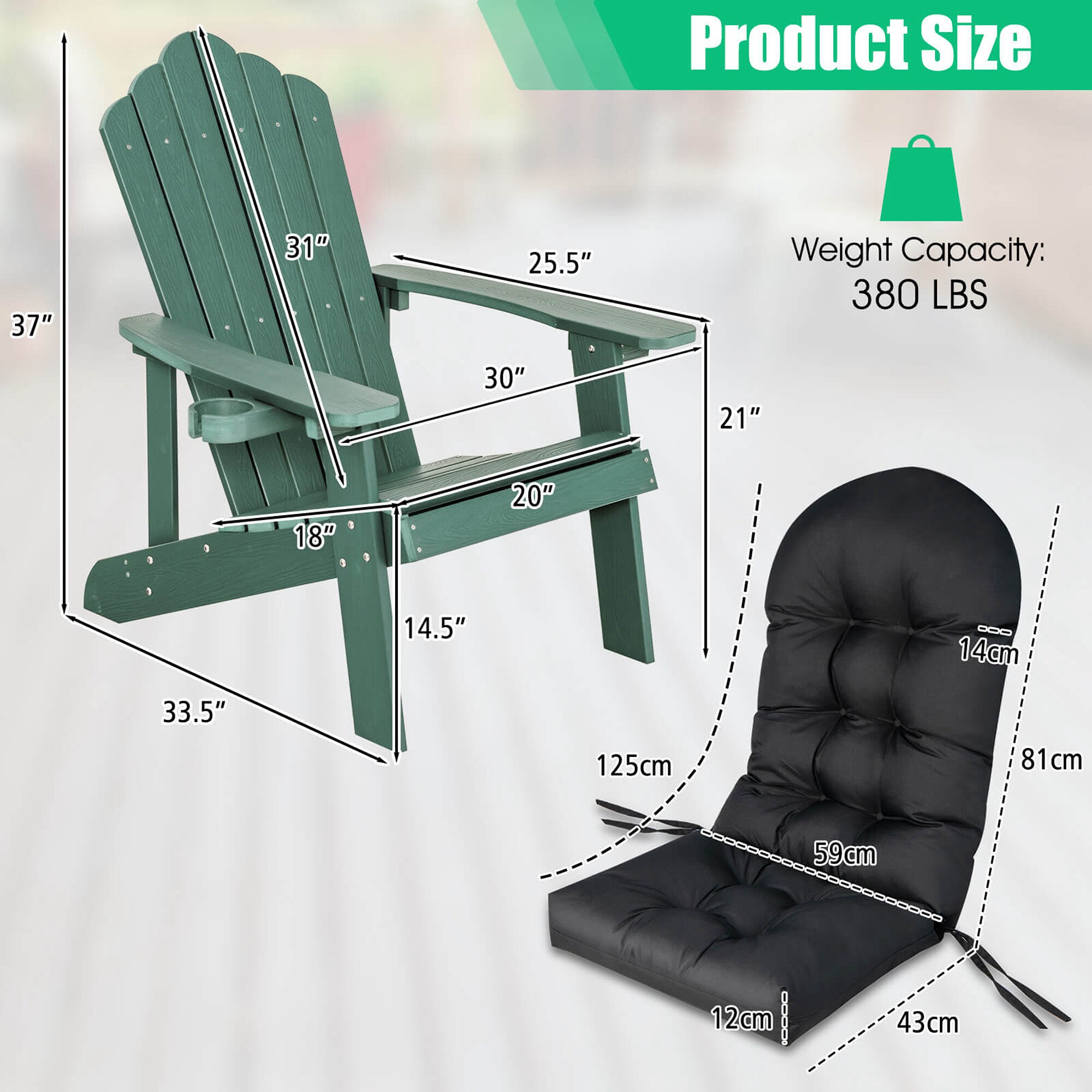 Costway HCST01551 Patio-Chairs - View #2
