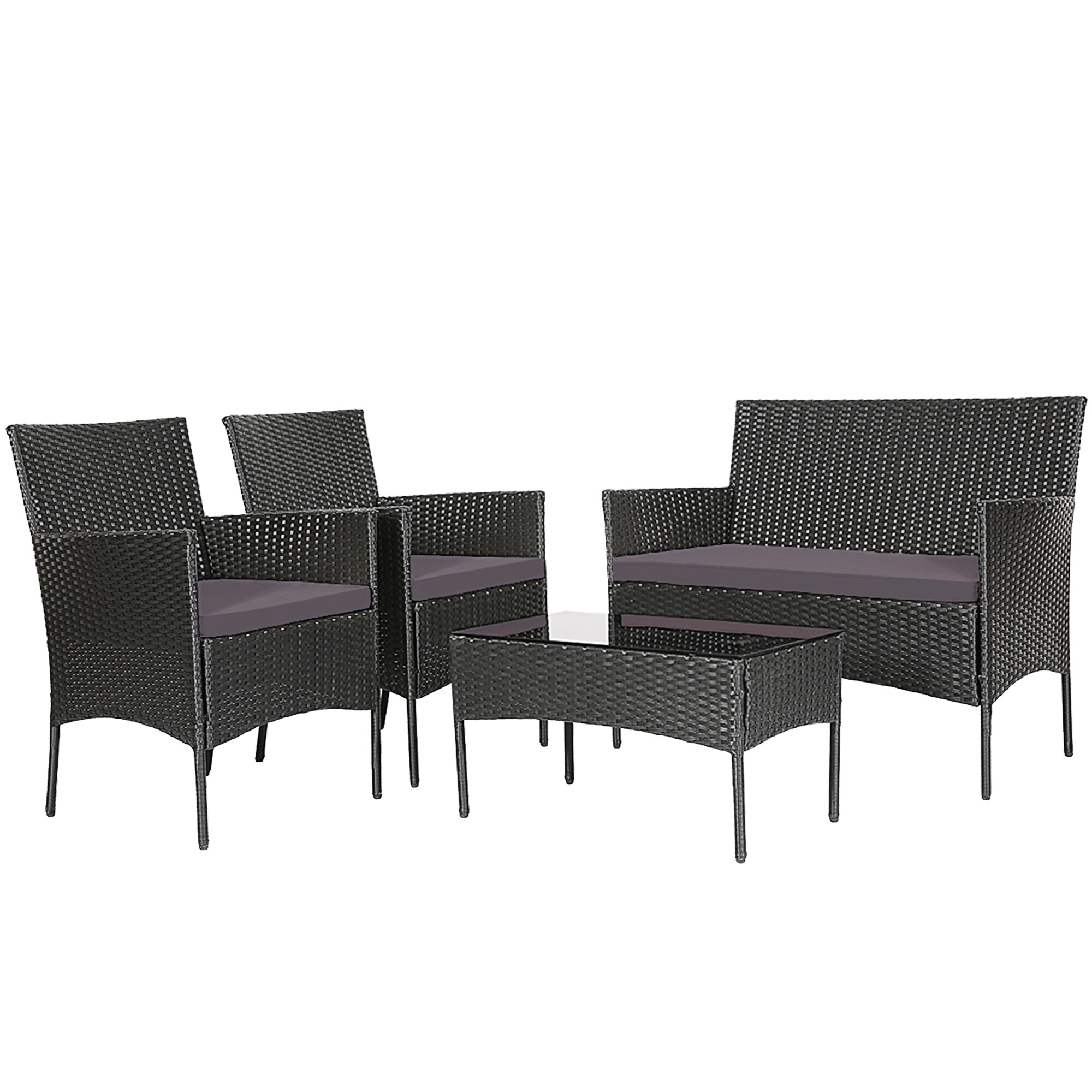 WELLFOR OUJ65357WH-GR Patio-Conversation-Sets - View #9